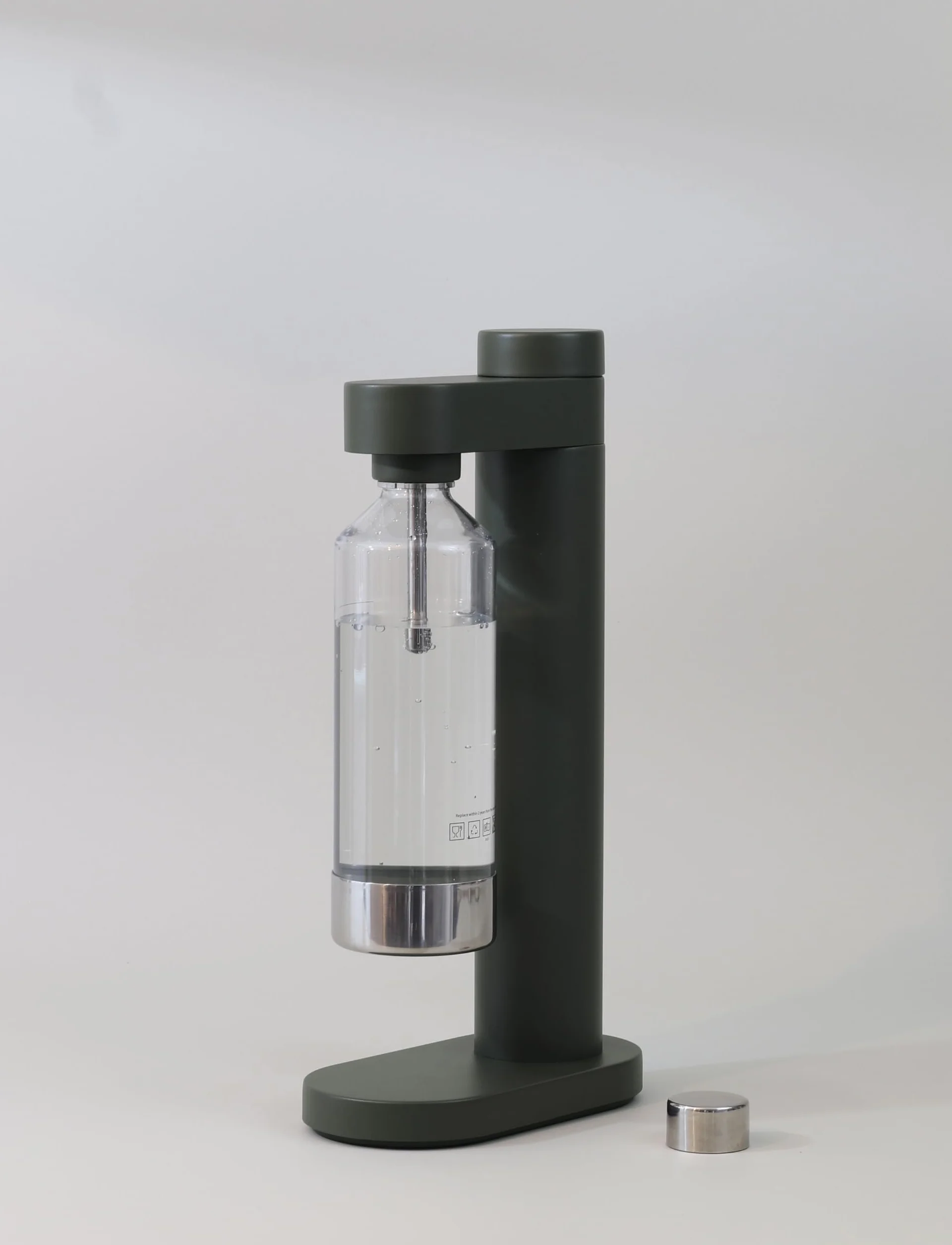 Stelton Brus Aeratore d'acqua con bottiglia carbonatore premium per acqua CO2 Foresta regolabile Design scandinavo Dark Forest