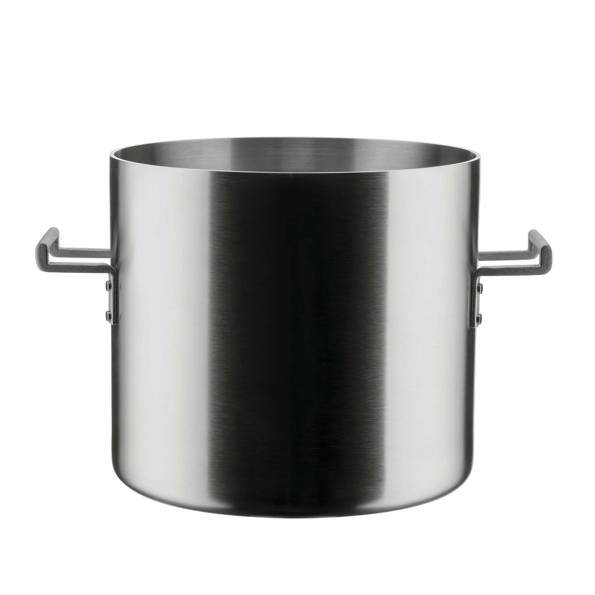 Alessi Convivio DC100/24 - Pentola in Trilamina di Design, Adatta a Induzione, in Acciaio Inossidabile e PVD con Fondo in Acciaio Magnetico, 24 cm, Satinata