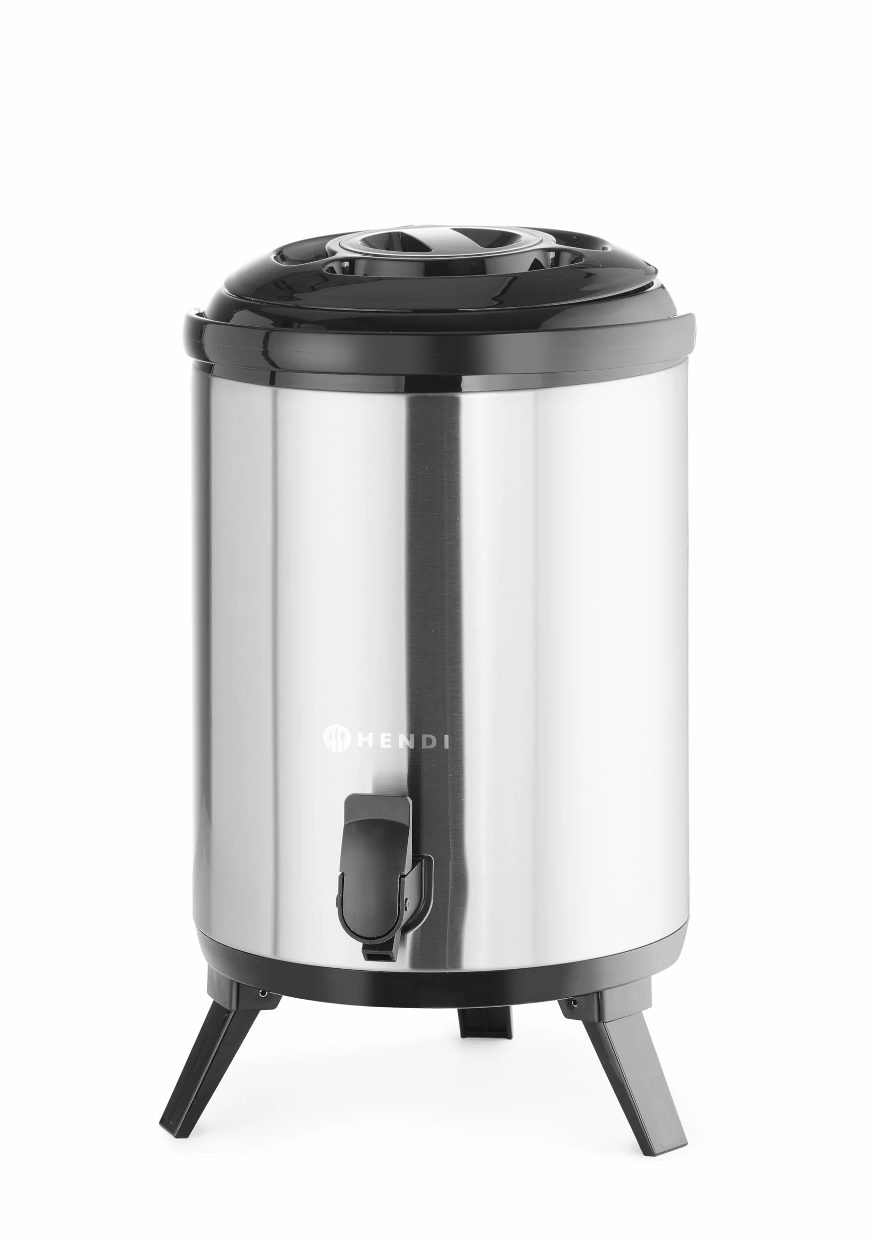 HENDI Distributore acqua calda e fredda portatile, 9L, acciaio inox, -10° a 100°C, ø226x350mm