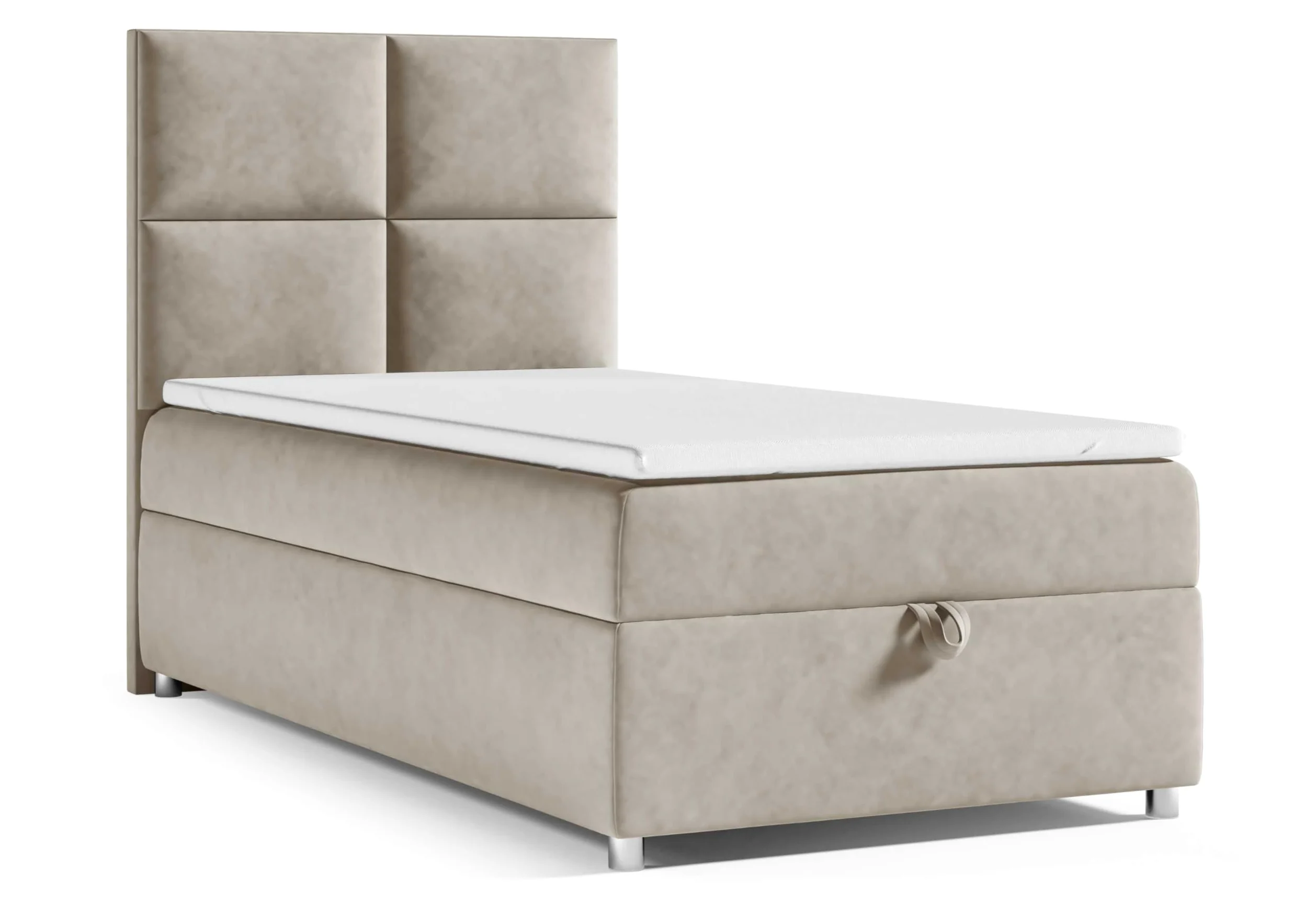 Trinity K2 Letto a Molle Singolo Con Molle Bonell, Materasso E Topper | 70x200 Con Cassetto | Letto Singolo | Letto Imbottito - Consegna Al Bordo Del Marciapiede