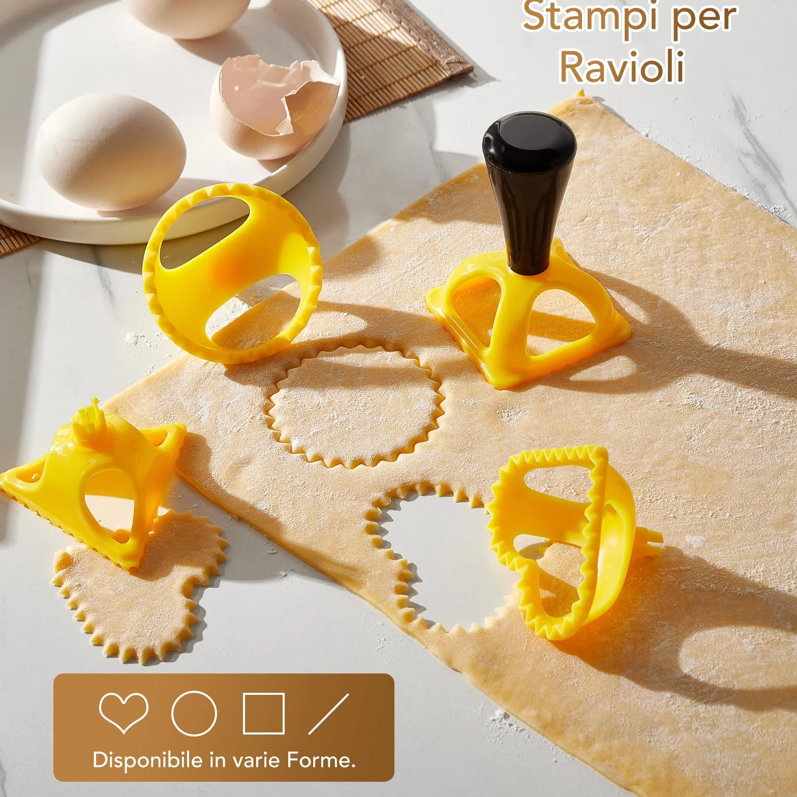 ROSSETTO Macchina per la pasta manuale in acciaio inox 9 spessori regolabili 2 larghezze taglio per lasagne spaghetti fettuccine ravioli