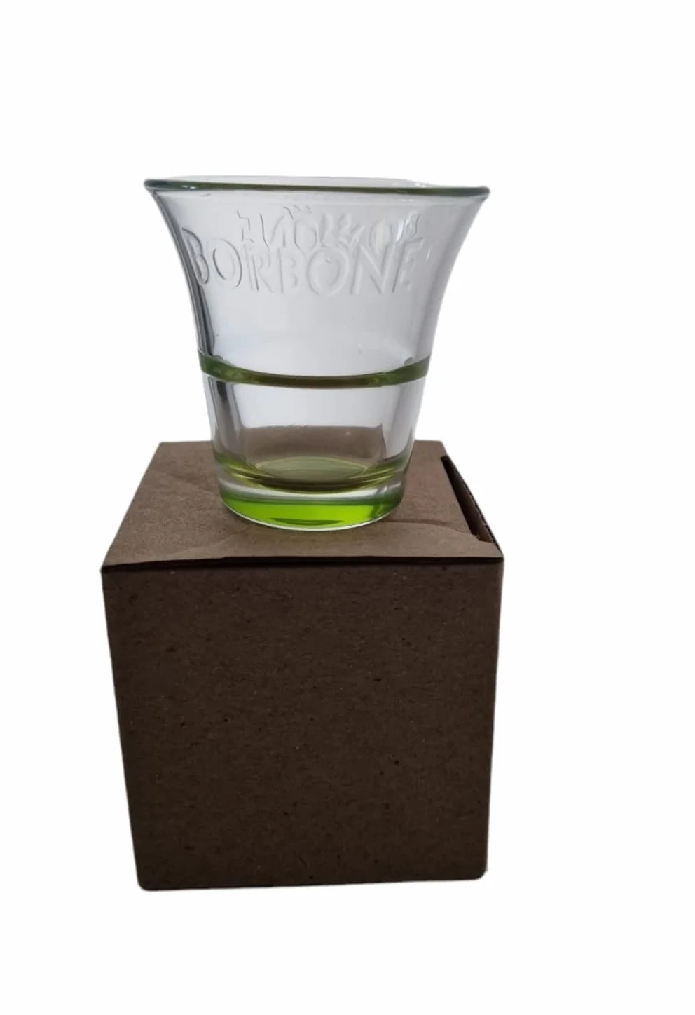 SET 6 TAZZINE CAFFE' BORBONE IN VETRO