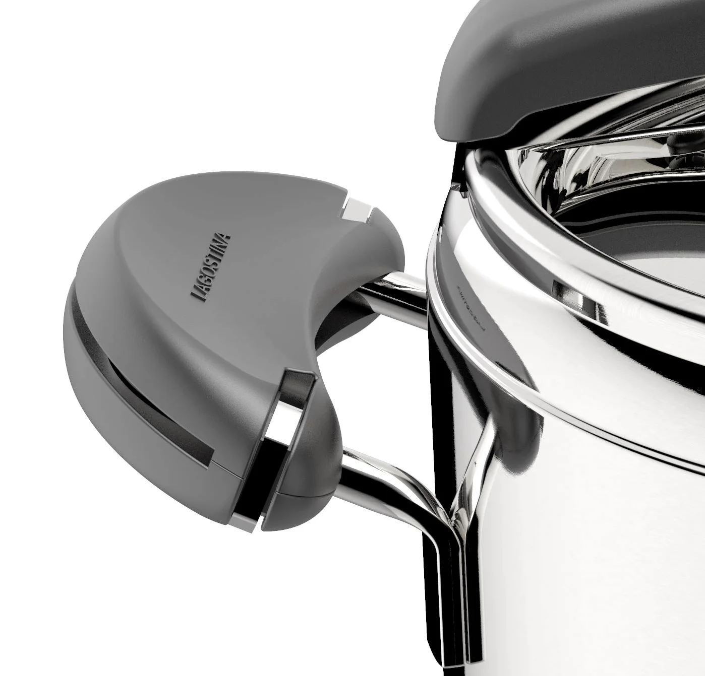 Lagostina Mia Lagoeasy'Up Pentola A Pressione, 5 L, Acciaio Inox 18/10, 22 Cm & Accessori Pentola A Pressione Cestello Filo, Acciaio Inossidabile, Argento, 22 Cm