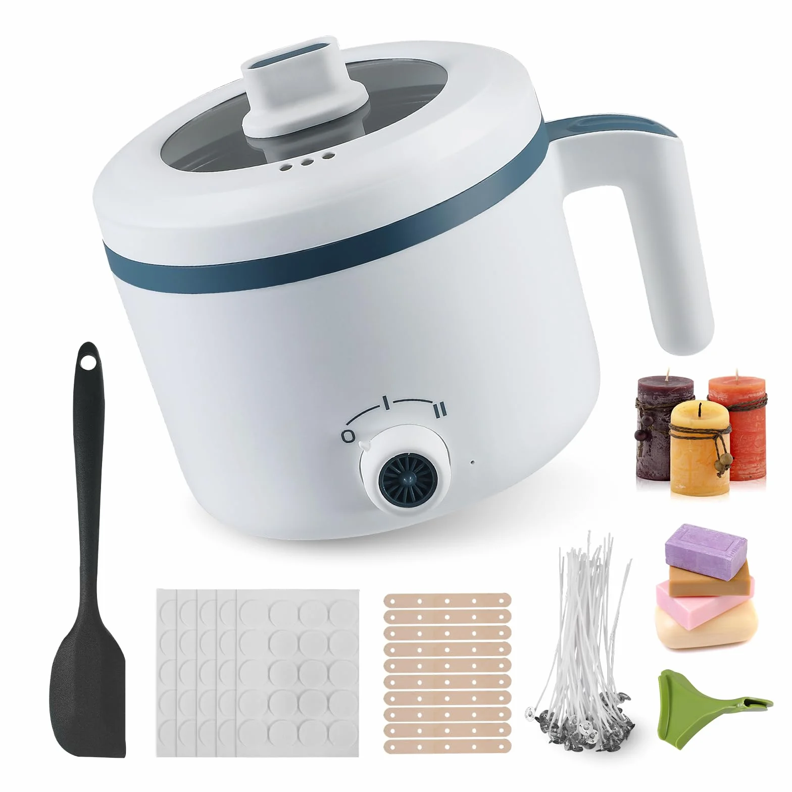 Sciogli Cera per Candele 1,7 L Pentola Elettrica Kit per Fabbricazione Candele