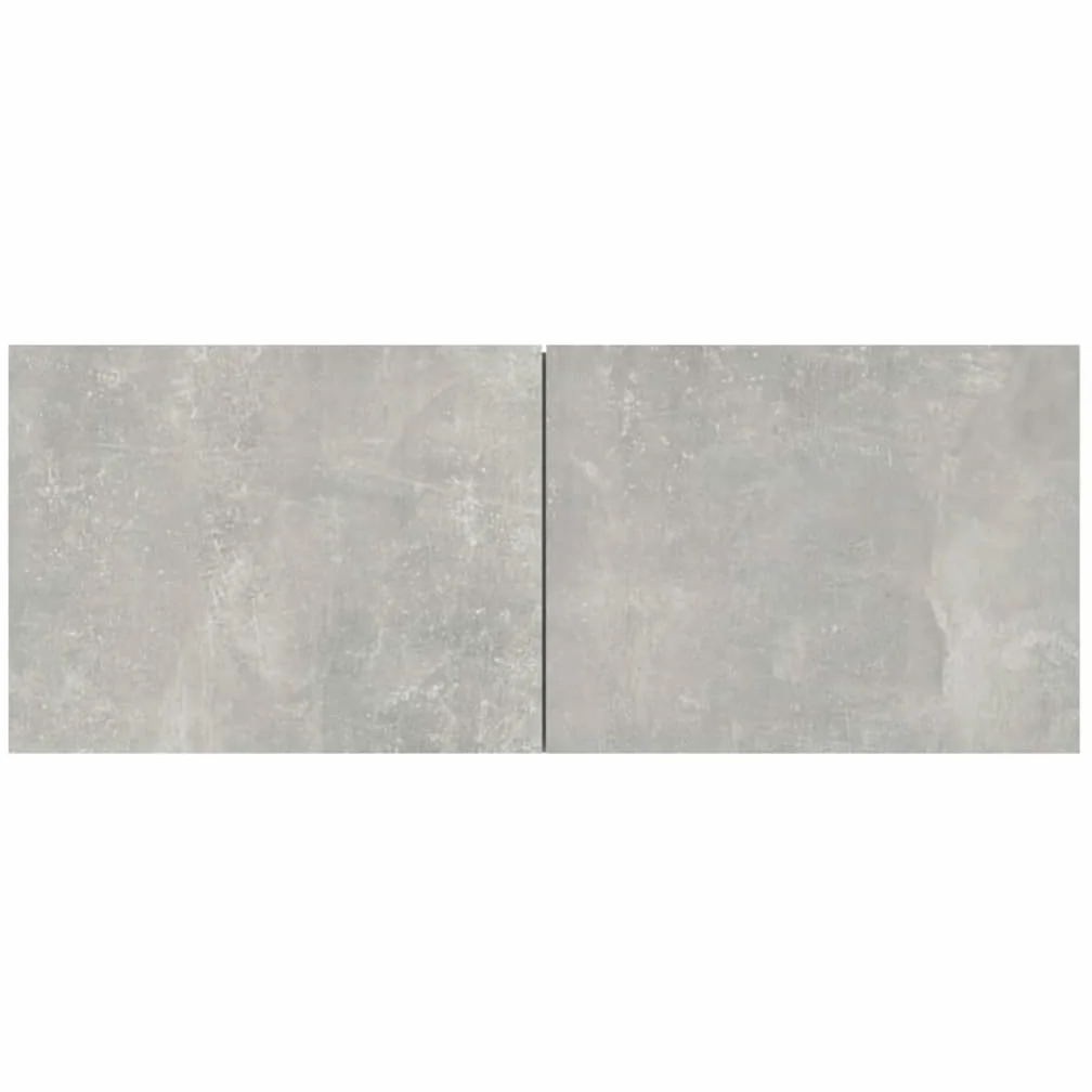 Mobile da parete per TV, grigio cemento, mobile TV sospeso in legno con design decorativo, offre ampio spazio per chiavi e blocchi appunti, facile da pulire con umido