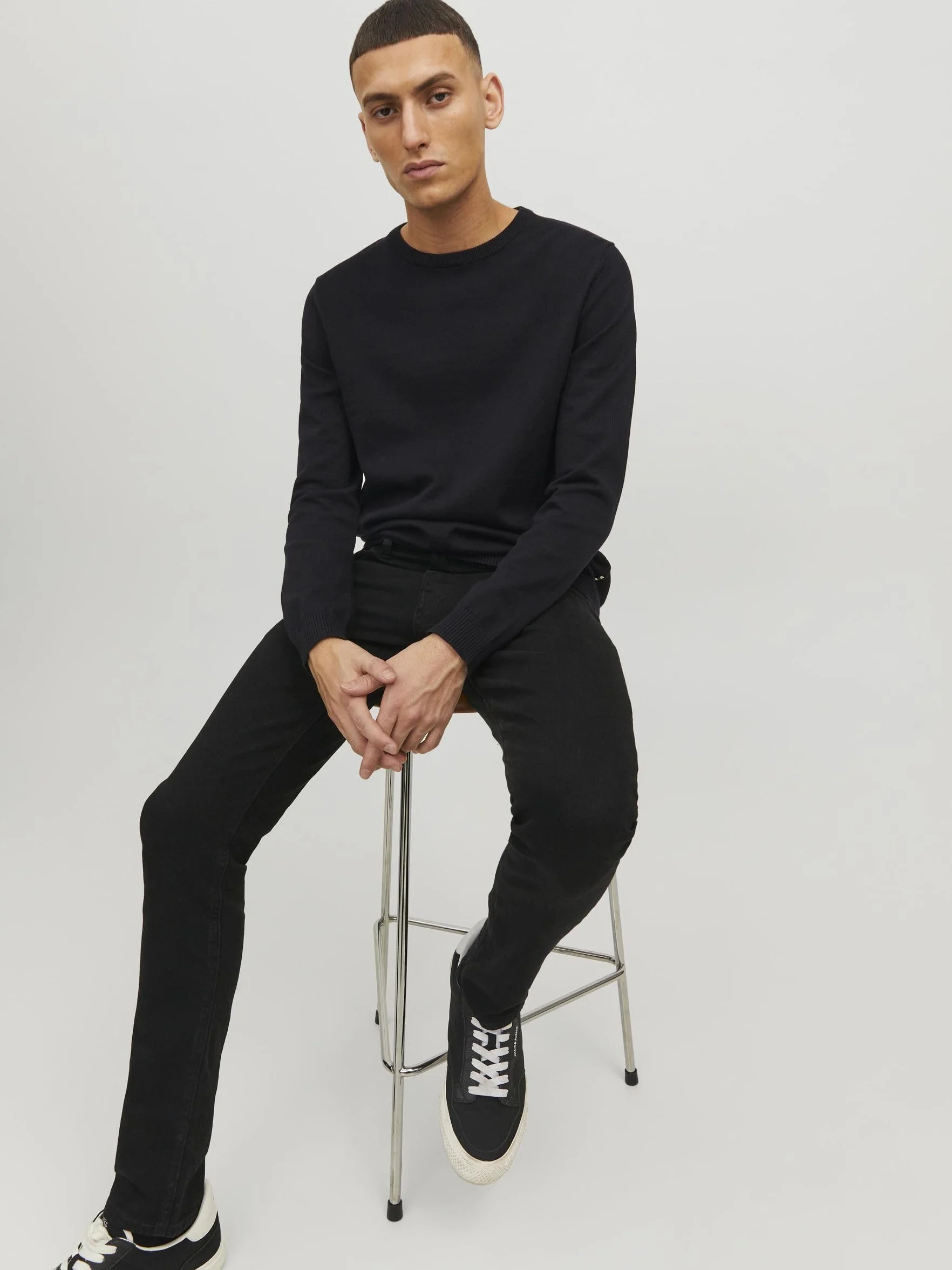 JACK & JONES Knitted Pullover Plain