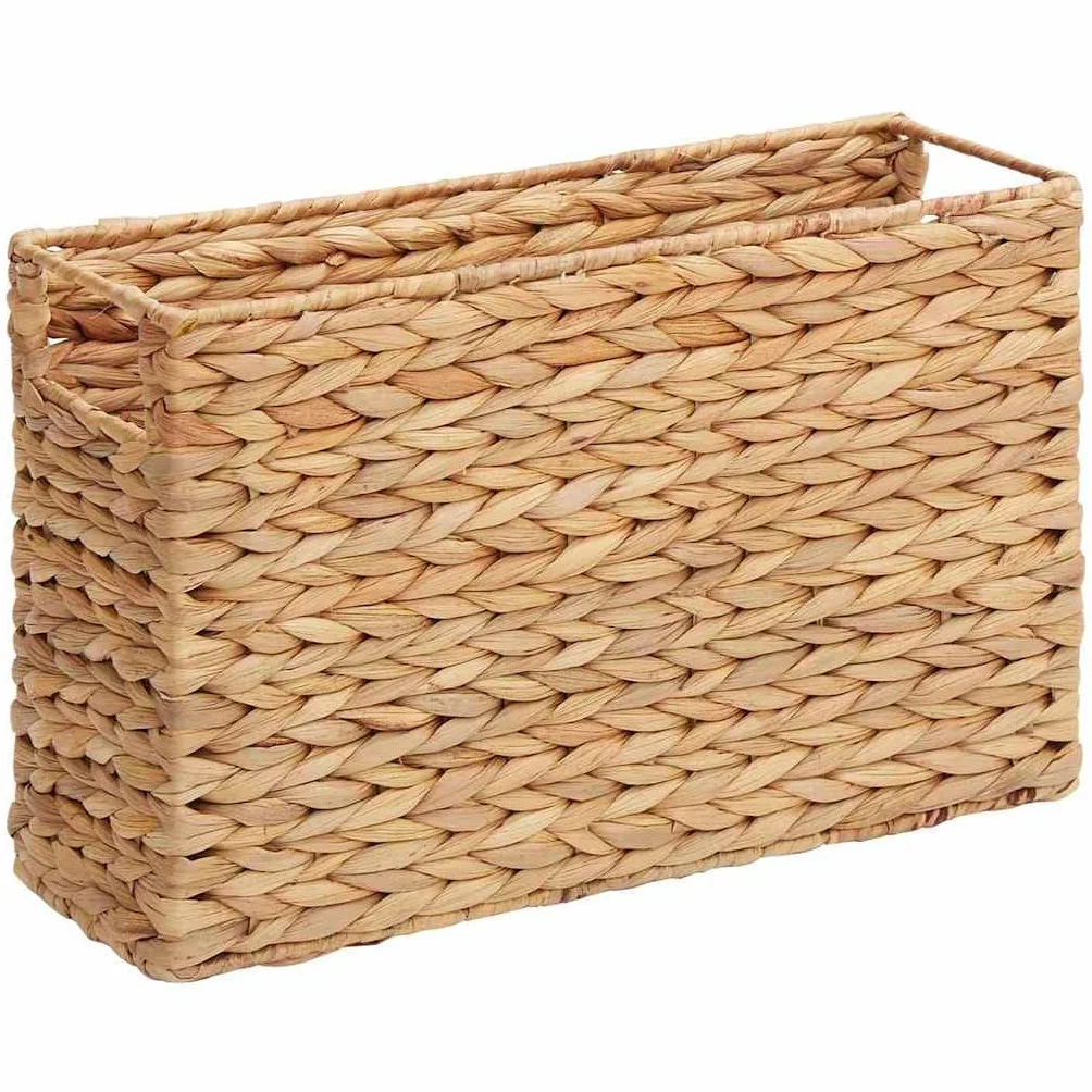 Generico Ceste per Riviste 2 PCS Naturale 39x14x25 cm