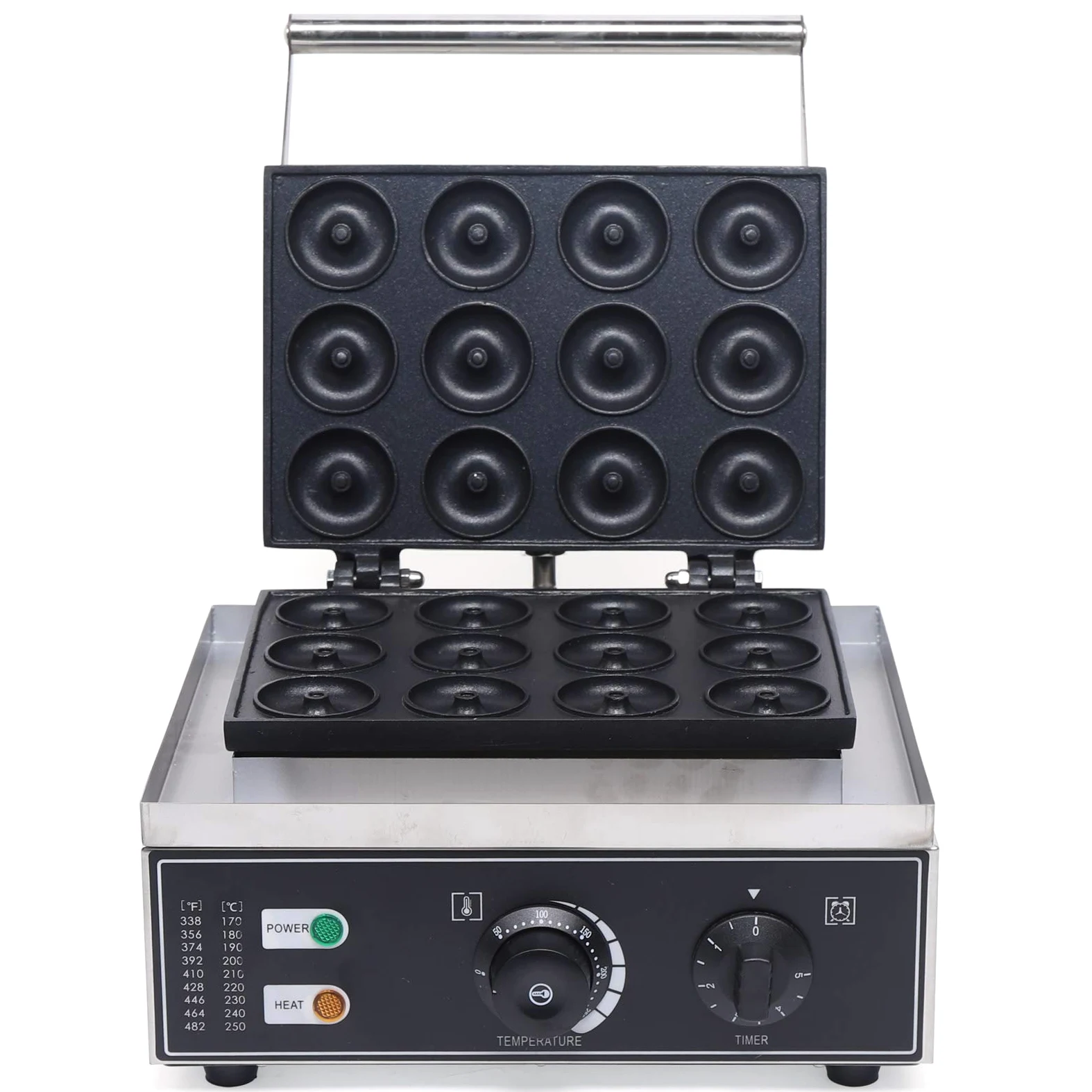 1500W ciambelle piastra ciambelle per 12 ciambelle Doughnut macchina elettrica ciambella produttore 220V commerciale ciambella macchina con rivestimento antiaderente