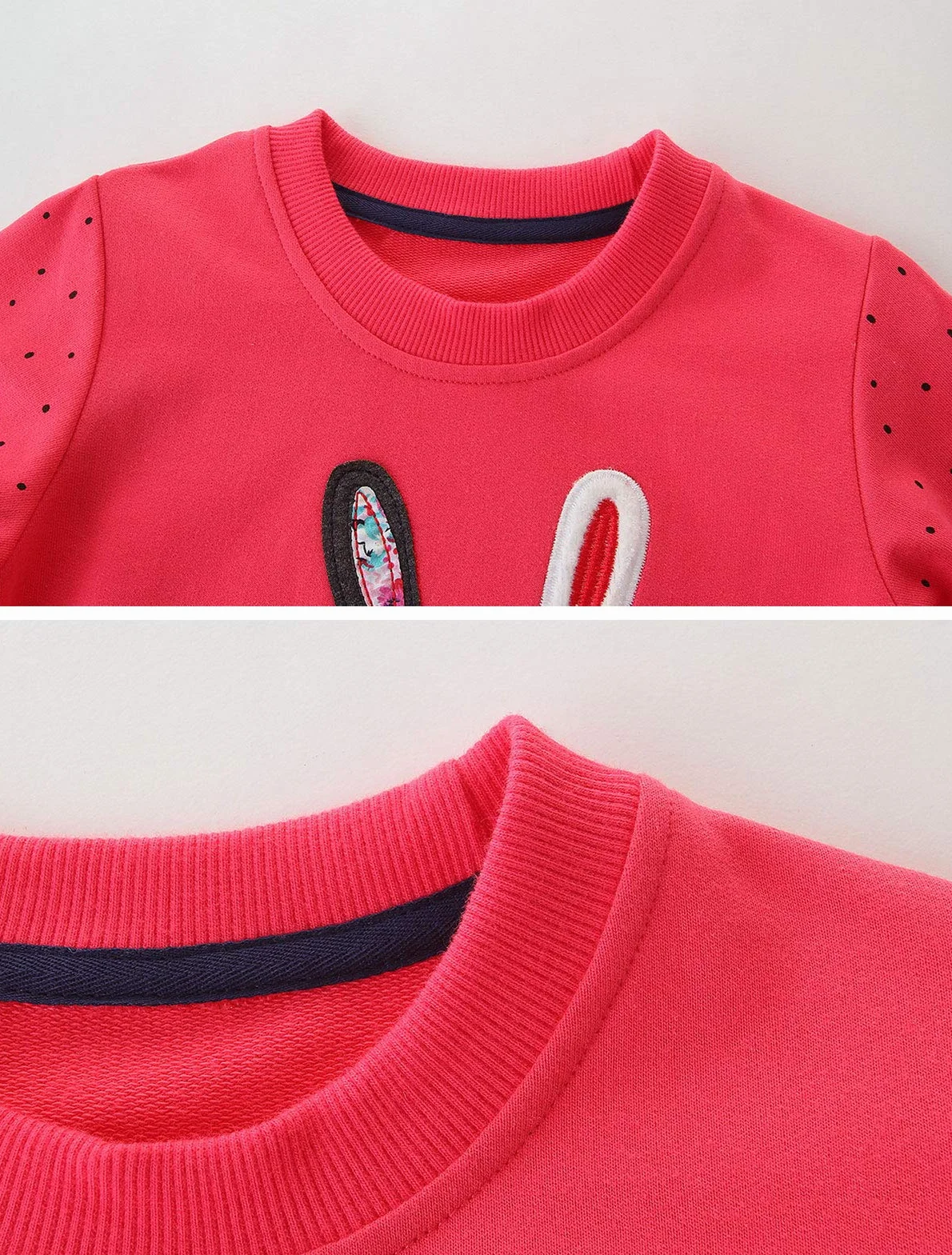 TEDD Felpa Ragazza Senza Cappuccio 100% Cotone Bambina Pullover Maglione per Bambini 1-12 Anni