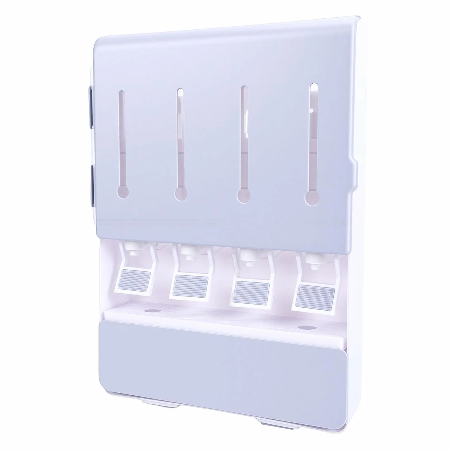 Yosoo Health Gear Portaspezie da Parete Portacondimenti con 4 Barattoli di Vetro Scatola Portacondimenti in ABS 11,8 X 16,5 Pollici per Controsoffitto Salvaspazio Olio Aceto di Soia