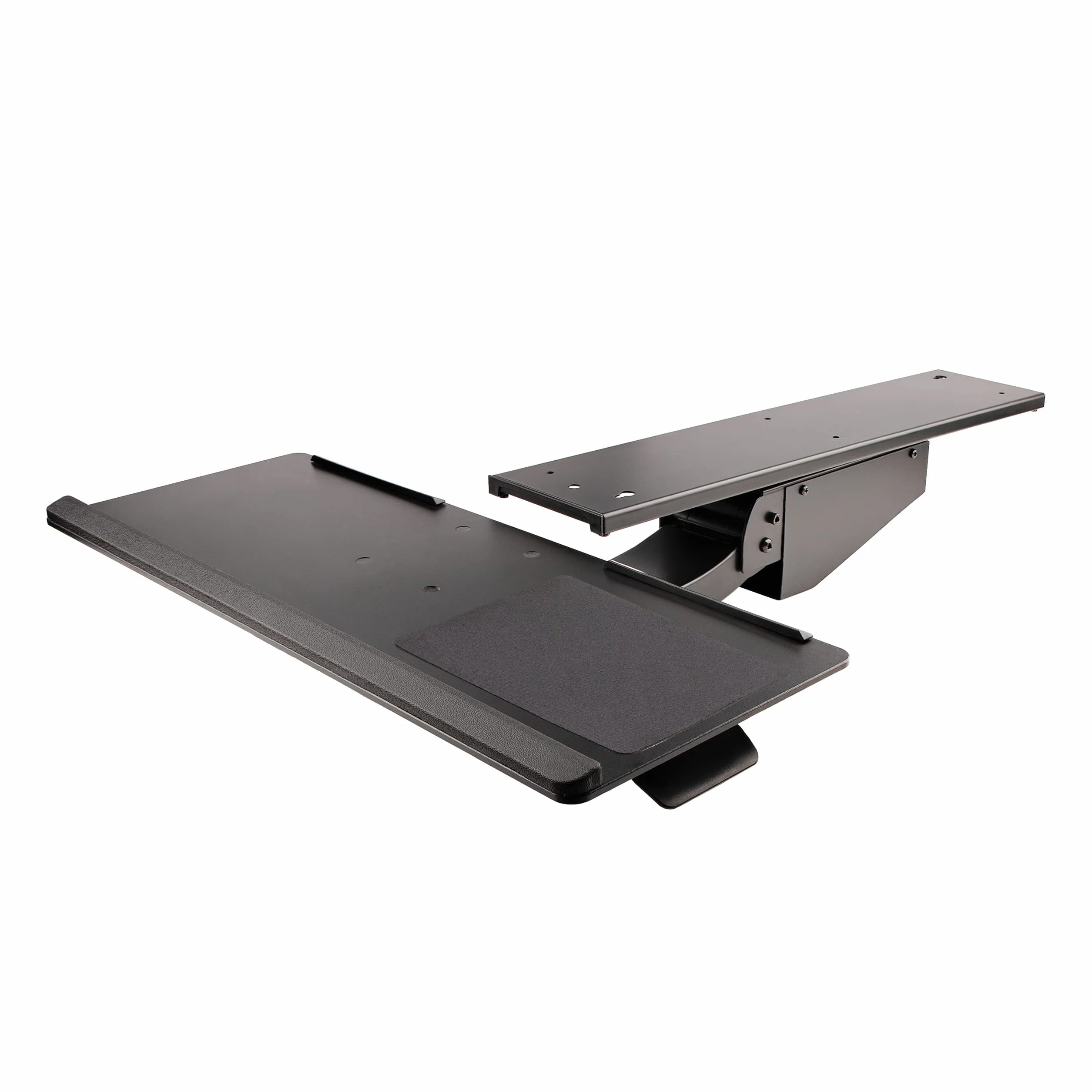 StarTech.com Porta tastiera estraibile per scrivania - Ripiano scorrevole sotto scrivania per tastiera PC - Mensola ergonomica 25x67 cm con tappetino per mouse e poggiapolsi (KBTRAYADJ2)