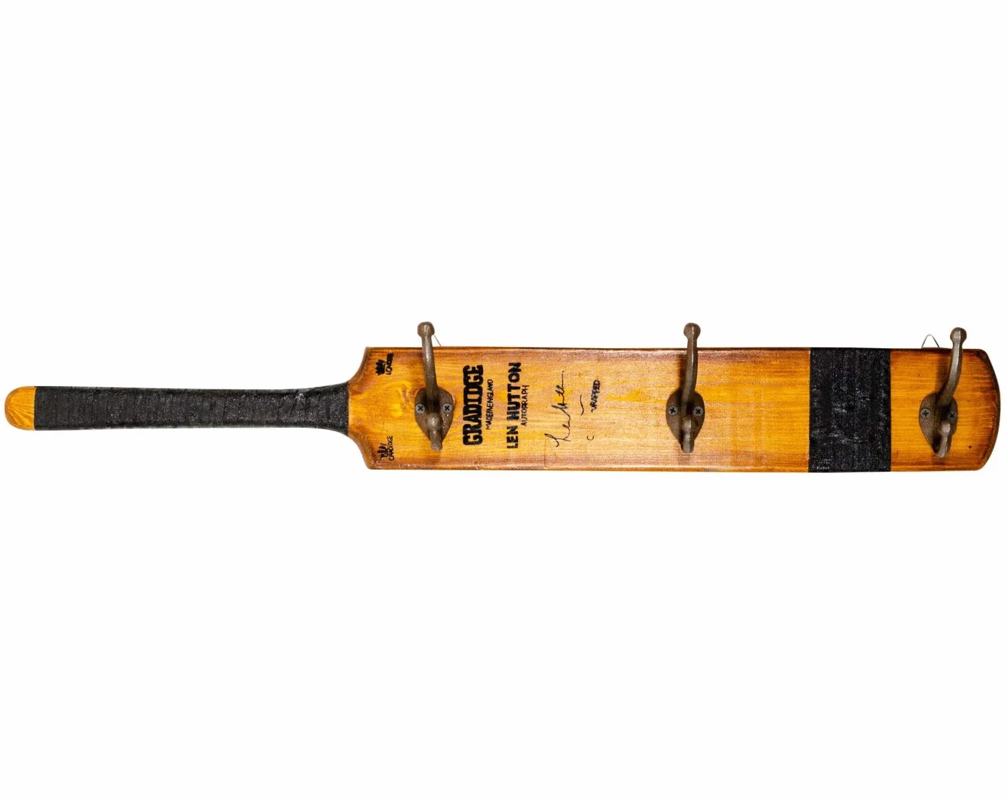 Mazza da Cricket Guardaroba Attaccapanni Ferro Legno Stile Antico