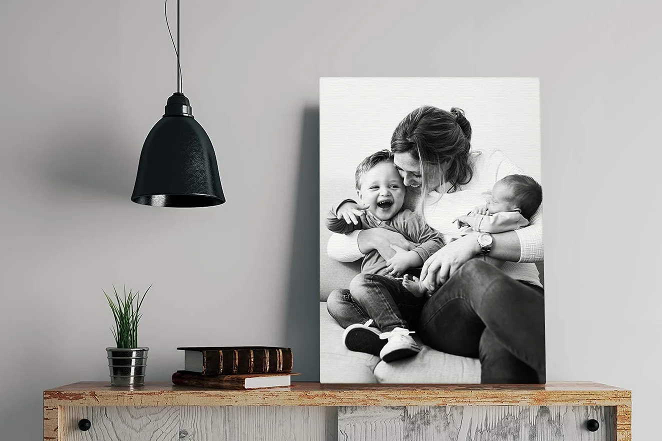 MuchoWow© Grande Tela Personalizzata con Foto 80x120 cm – Formato Verticale o Orizzontale – Decorazione Parete Camera e Bagno – Regalo Fotografico