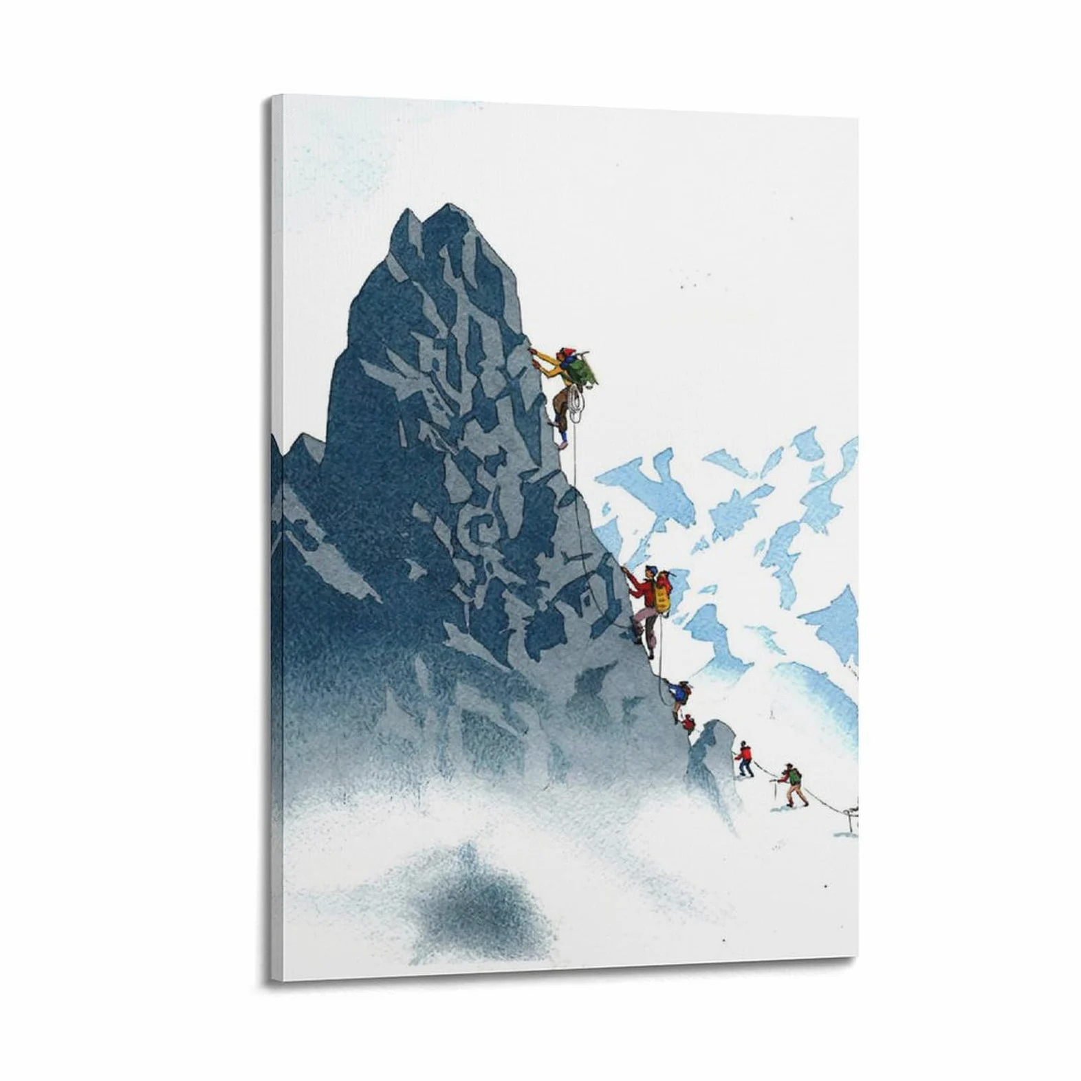 ZSLYMX Poster sportivo su tela, motivo: squadra di arrampicata su roccia, poster decorativo da parete su tela, poster decorativo moderno per camera da letto, per camera da letto, 50 x 75 cm