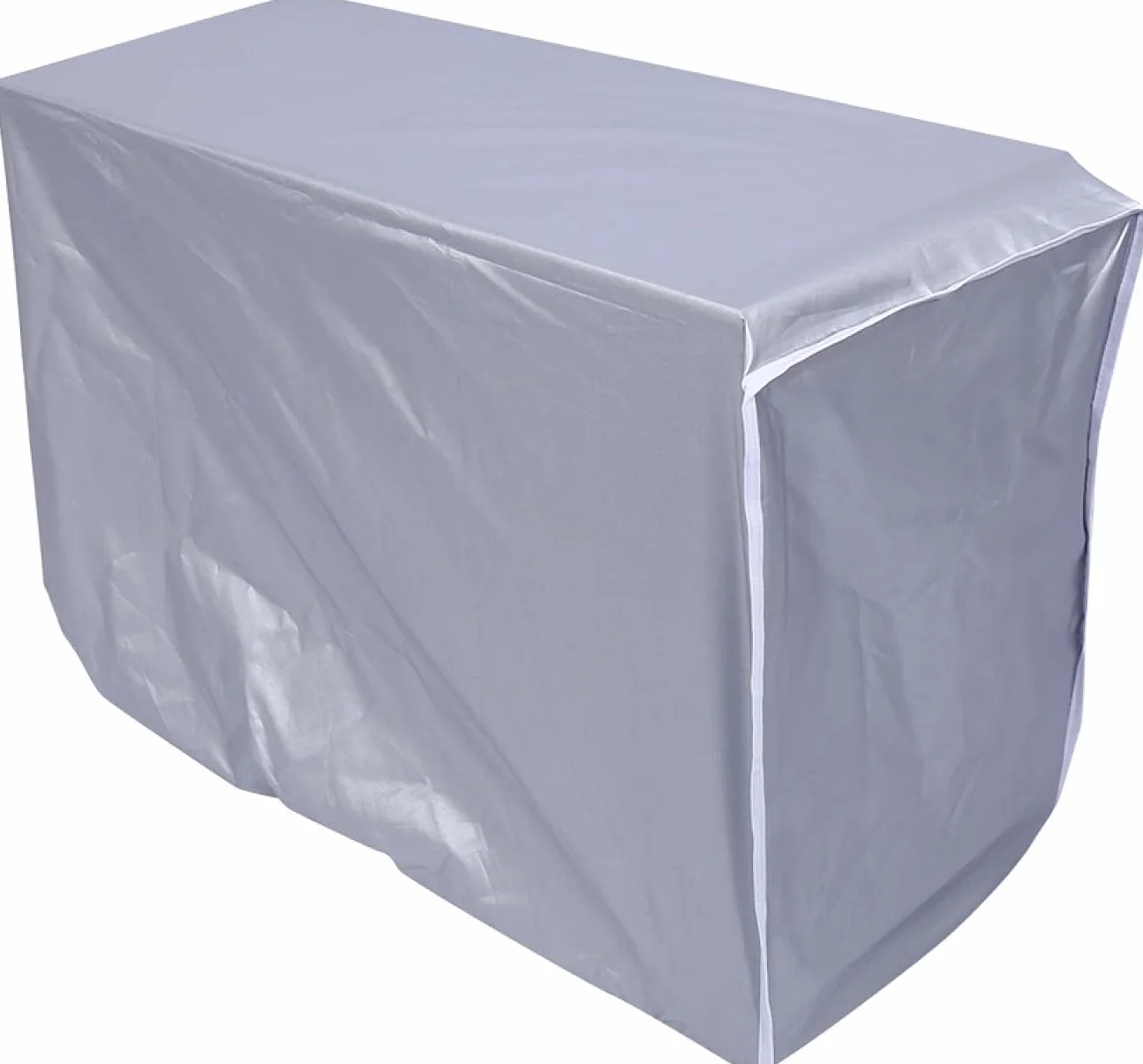 Copricondizionatori Esterni Argento 86x32x56cm Antipolvere Impermeabile Protezione Solare