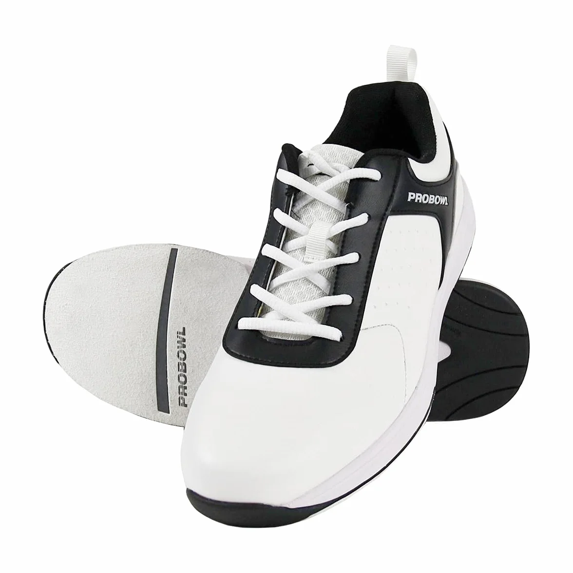 EMAX Scarpe da bowling Uomo Pro Bowl Amuza Bianca Nero