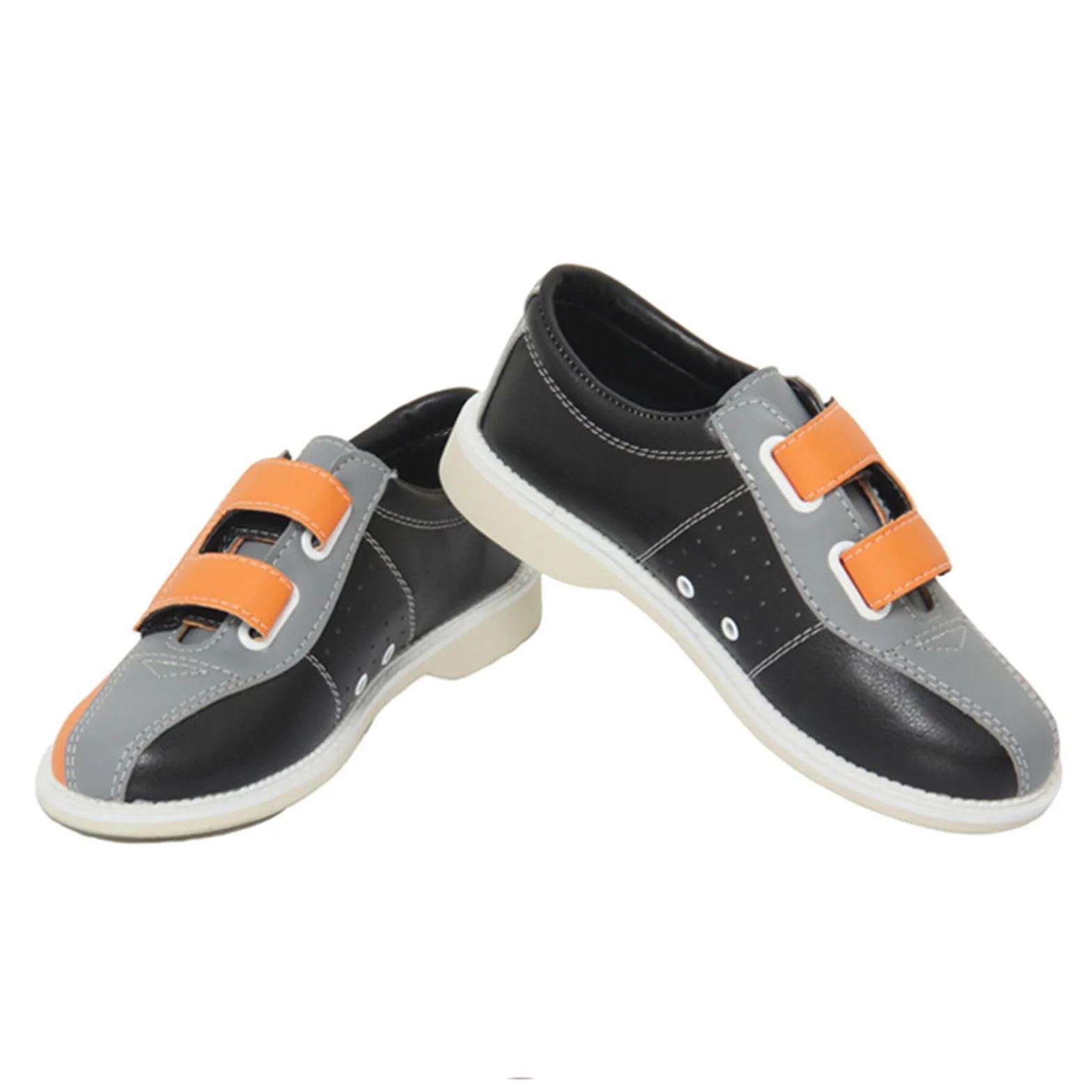JiuQing Scarpe da Bowling Uomo Donna Indoor Suola Scorrevole Gancio-Anello Leggere
