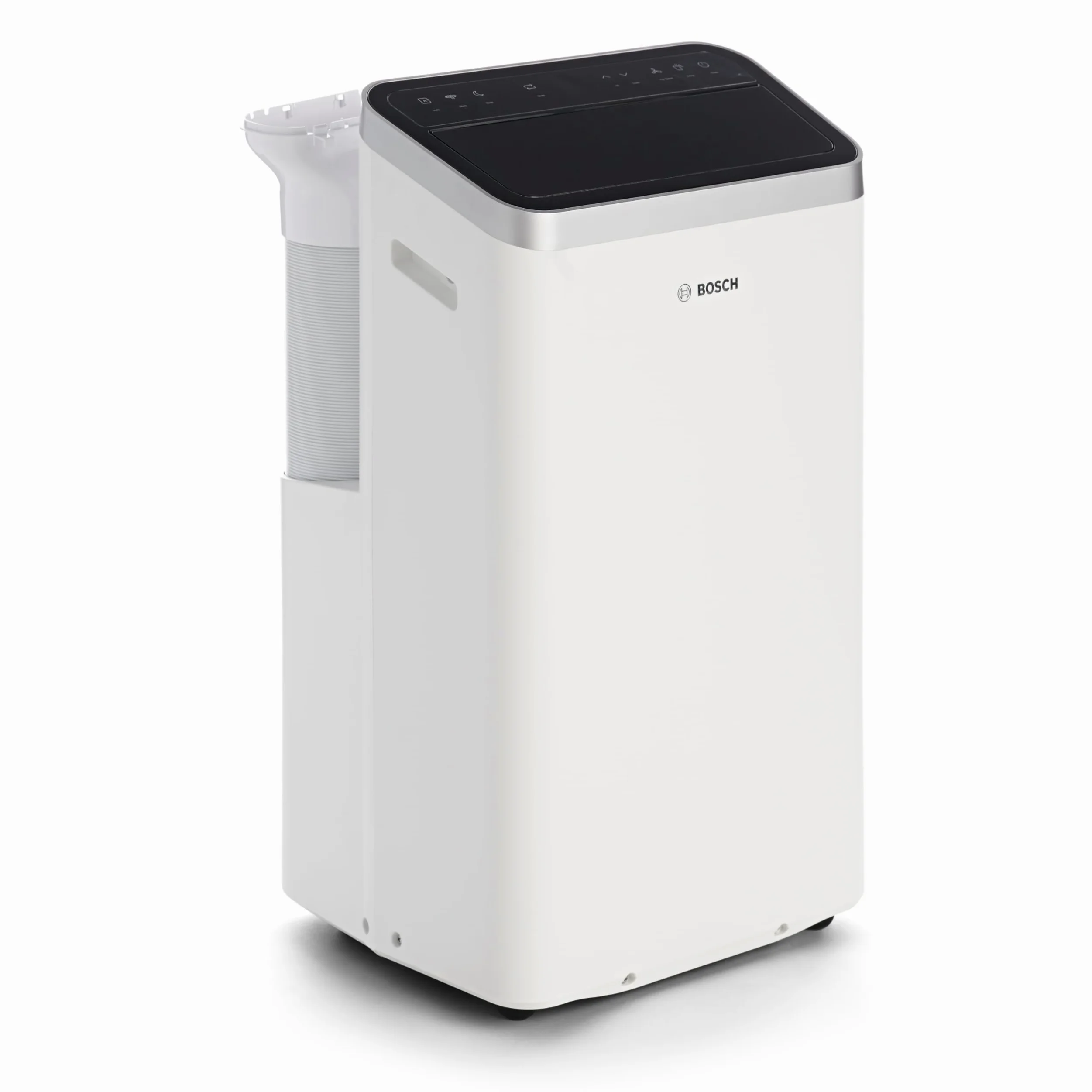 Bosch Cool 5100 Climatizzatore portatile - Climatizzatore 3 in 1, deumidificatore, ventilatore - 3,4 kW per ambienti fino a 46 m² - Con modalità Auto, Silent e Sleep