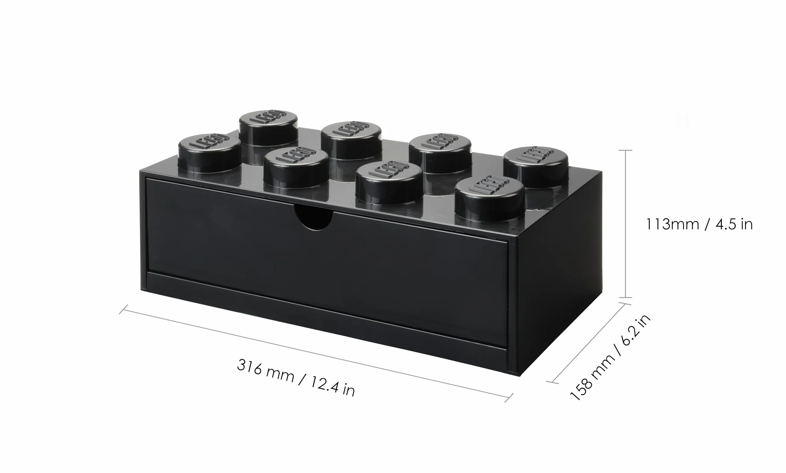Room Copenhagen Cassetto da scrivania Lego 8 Nero