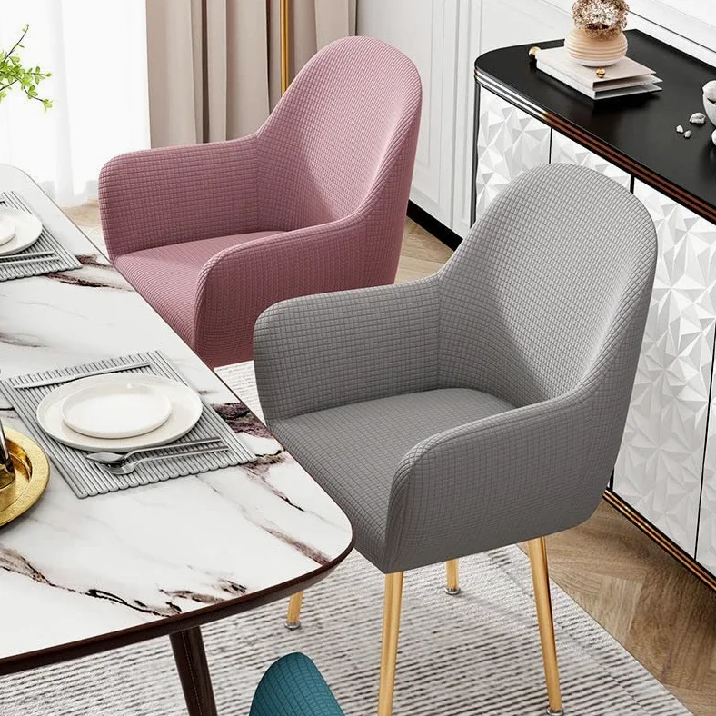Coprisedia elastici per sedie da pranzo con braccioli, protezioni elastiche per seduta per soggiorno e sala da pranzo, universali, per ufficio e decorazione della casa