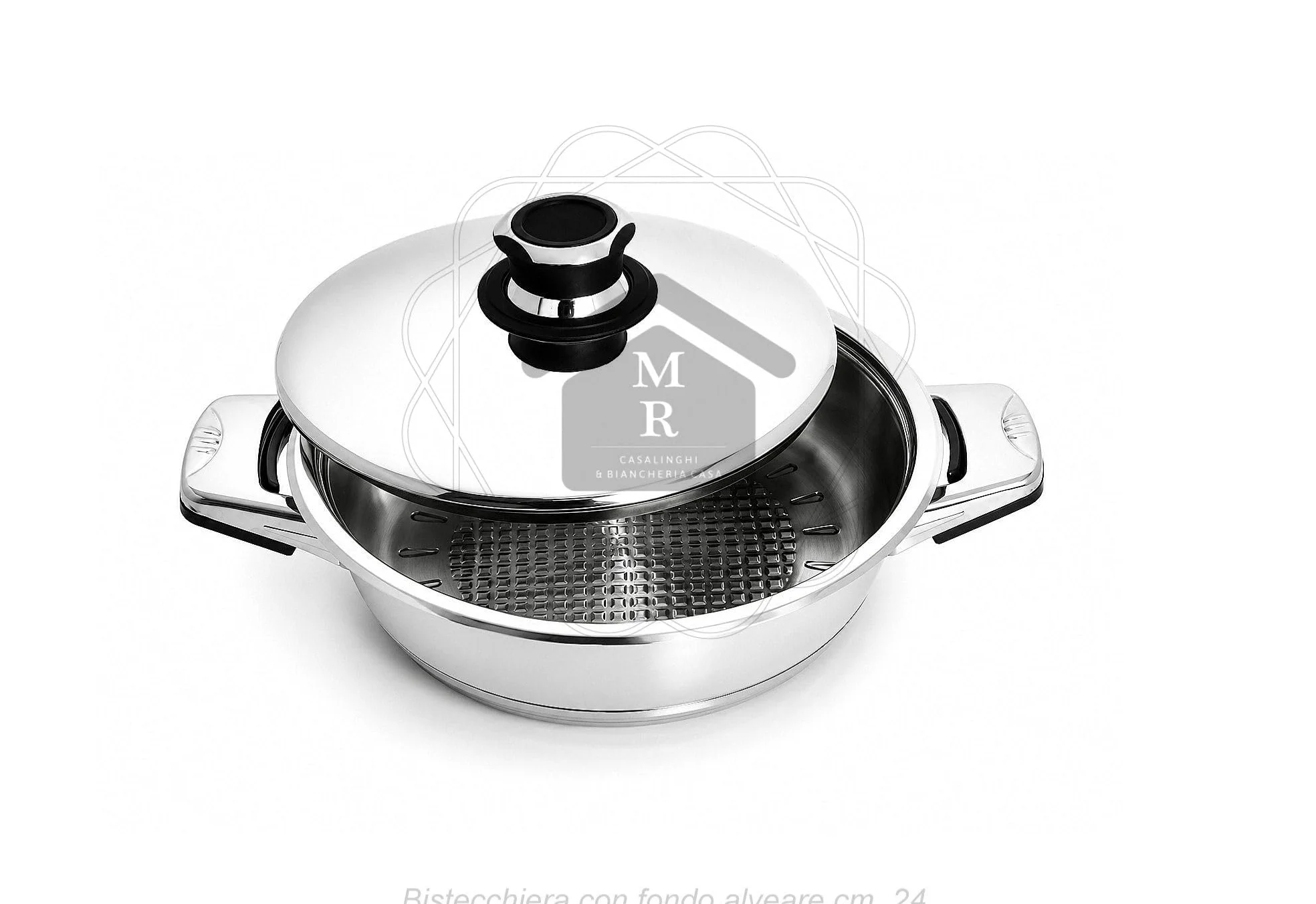 Batteria Pentole Maxi 18 Pezzi in Acciaio Serie Dietetic Bavaria Ottingher