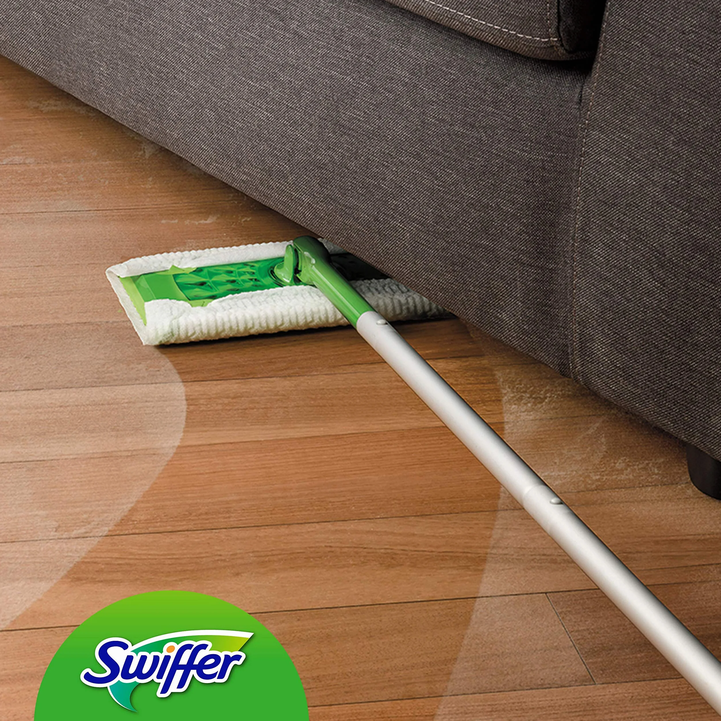 Swiffer Lavapavimenti Cattura Polvere Dry Starter Kit, 1 Scopa, 8 Panni Asciutti