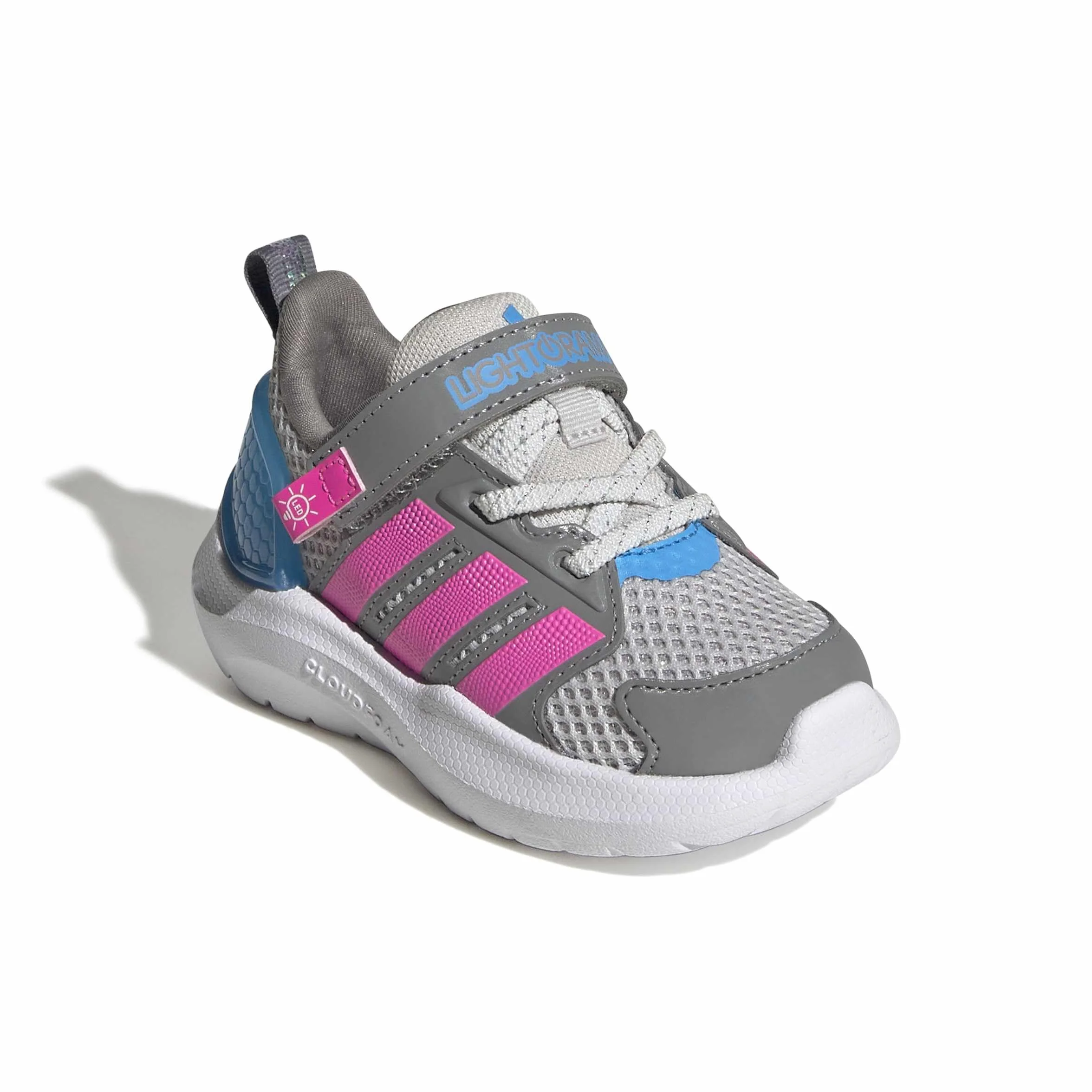 Adidas Unisex - Bimbi 0-24 LIGHTORAMA Runner Shoes Infants, Ice Lavender/Silver Met./Flash Aqua, 26 1/2 EU