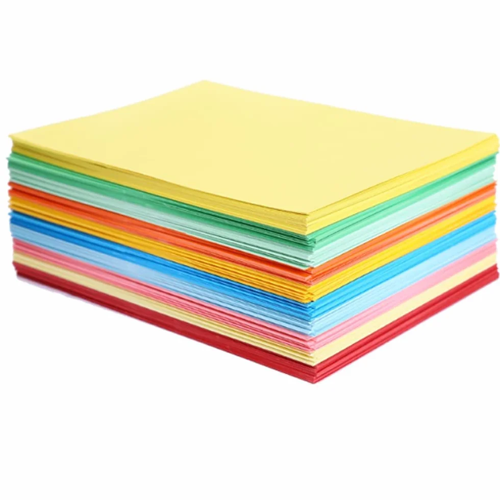 Carta A4 Colorata per Origami 10 Colori 70 g/m² - Fogli Assortiti per Artigianato