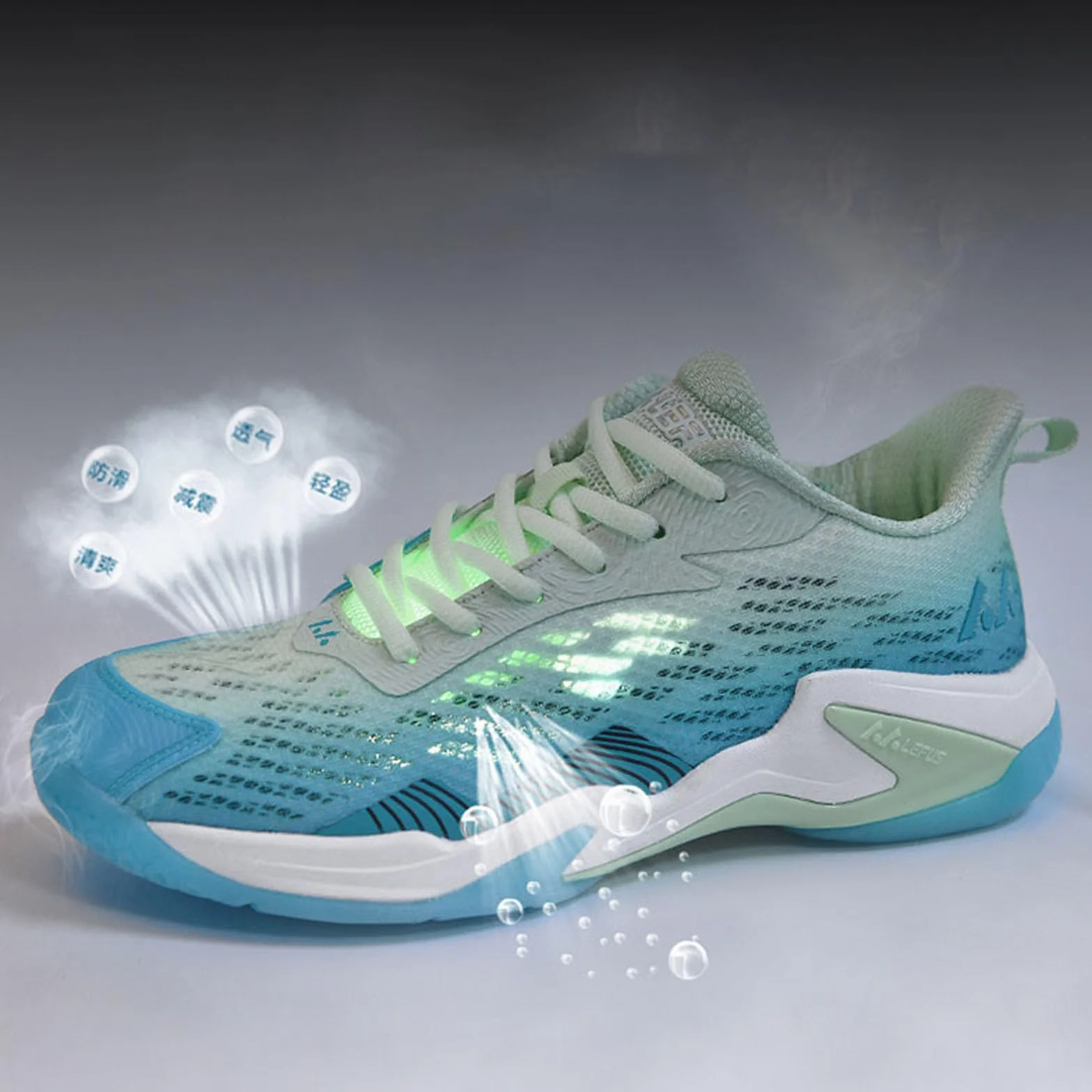 BLBK Scarpe da badminton uomo pallavolo squash palestra