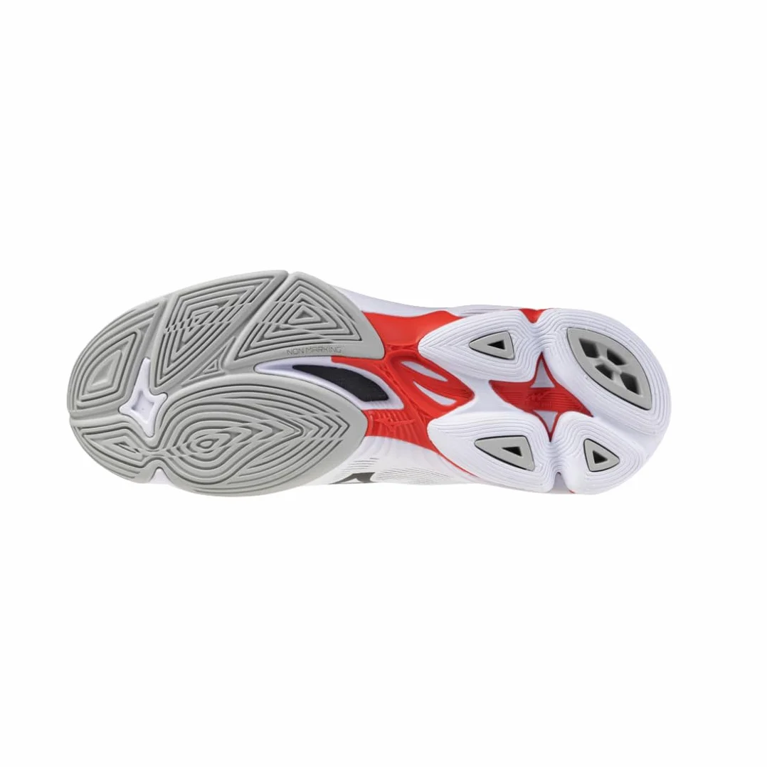 Mizuno Wave Lightning PRO Mid Scarpe da Pallavolo Bianco Nero Rosso