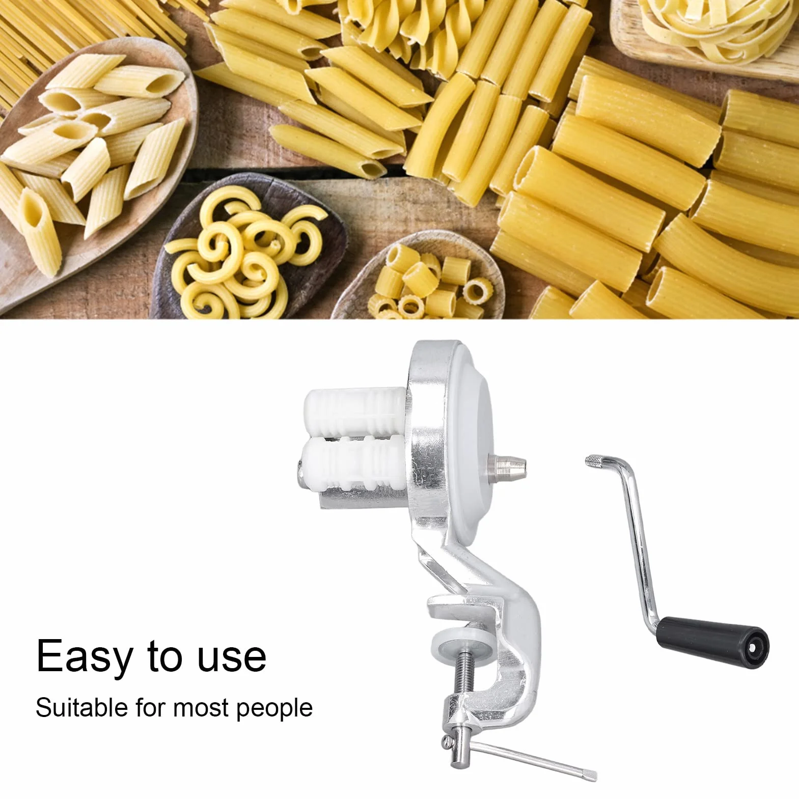 Macchina per Gnocchetti in Acciaio Inossidabile Macchina per Noodle Manuale Pressa a Manovella