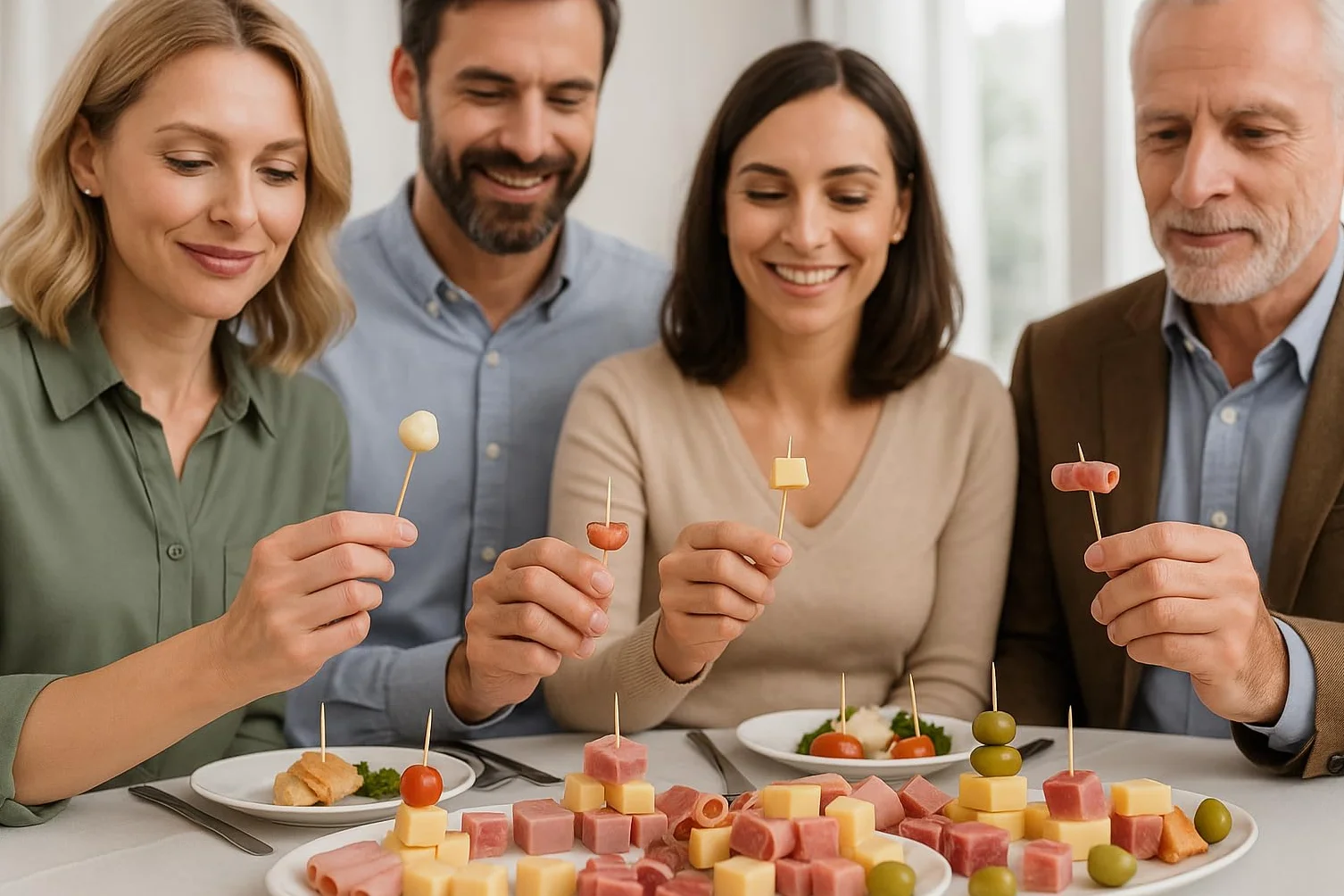 Stuzzicadenti in Legno con Contenitore 2 Confezioni da 500 Pezzi 1000 Totali Barattolo Trasparente