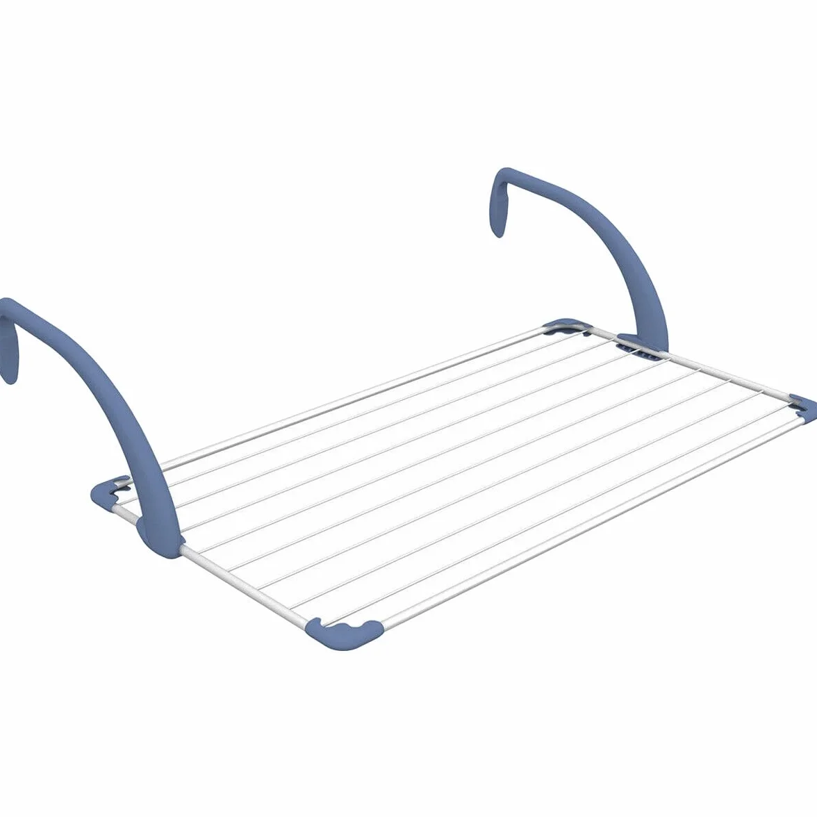 Gimi Brezza 100 Stendibiancheria da Balcone 10 m Acciaio Resina Bianco 110x56x28 cm