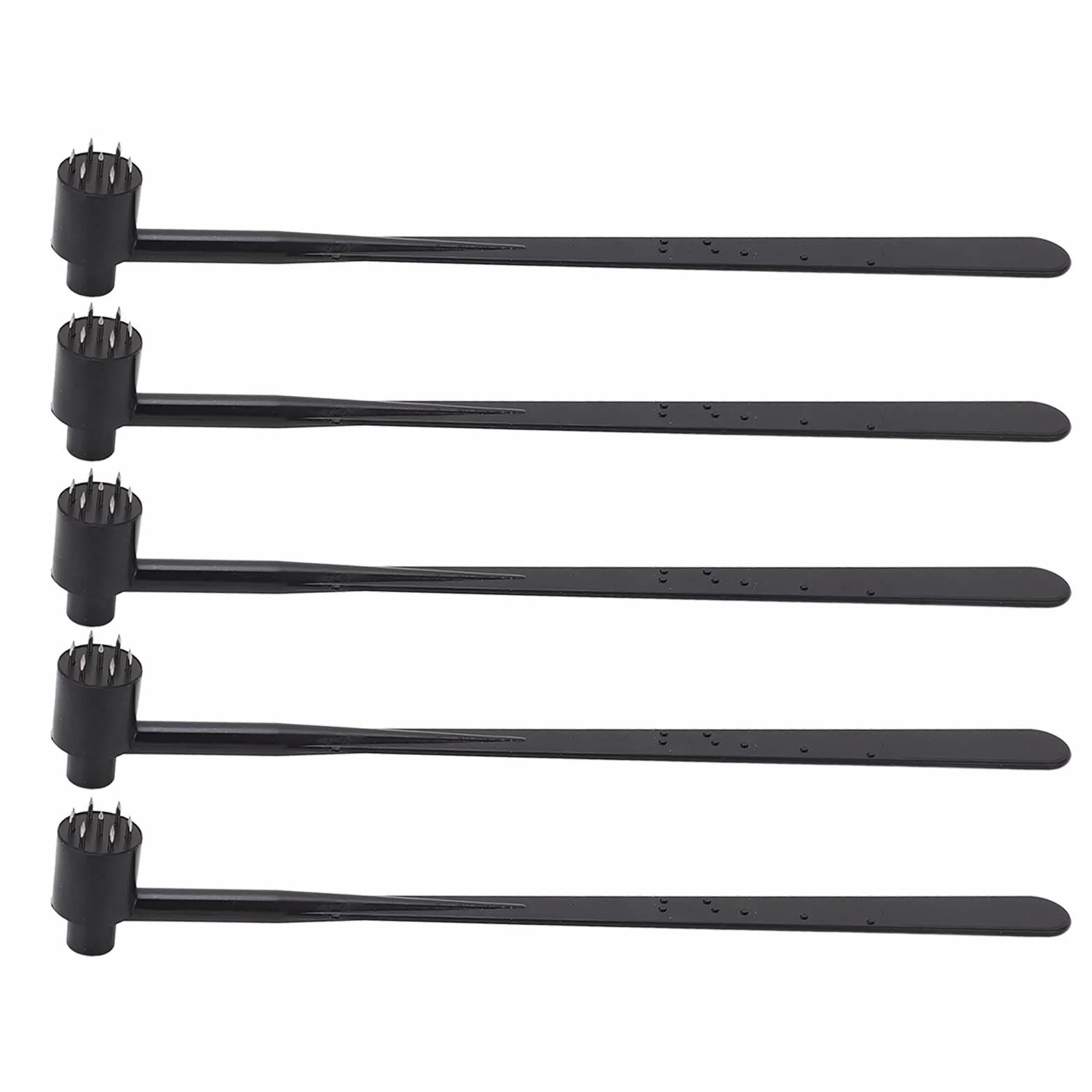 Plum Blossom Ago Ballotto Derma Singolo Arrotondato e Appuntito Ago in Acciaio Inossidabile 5 Pcs