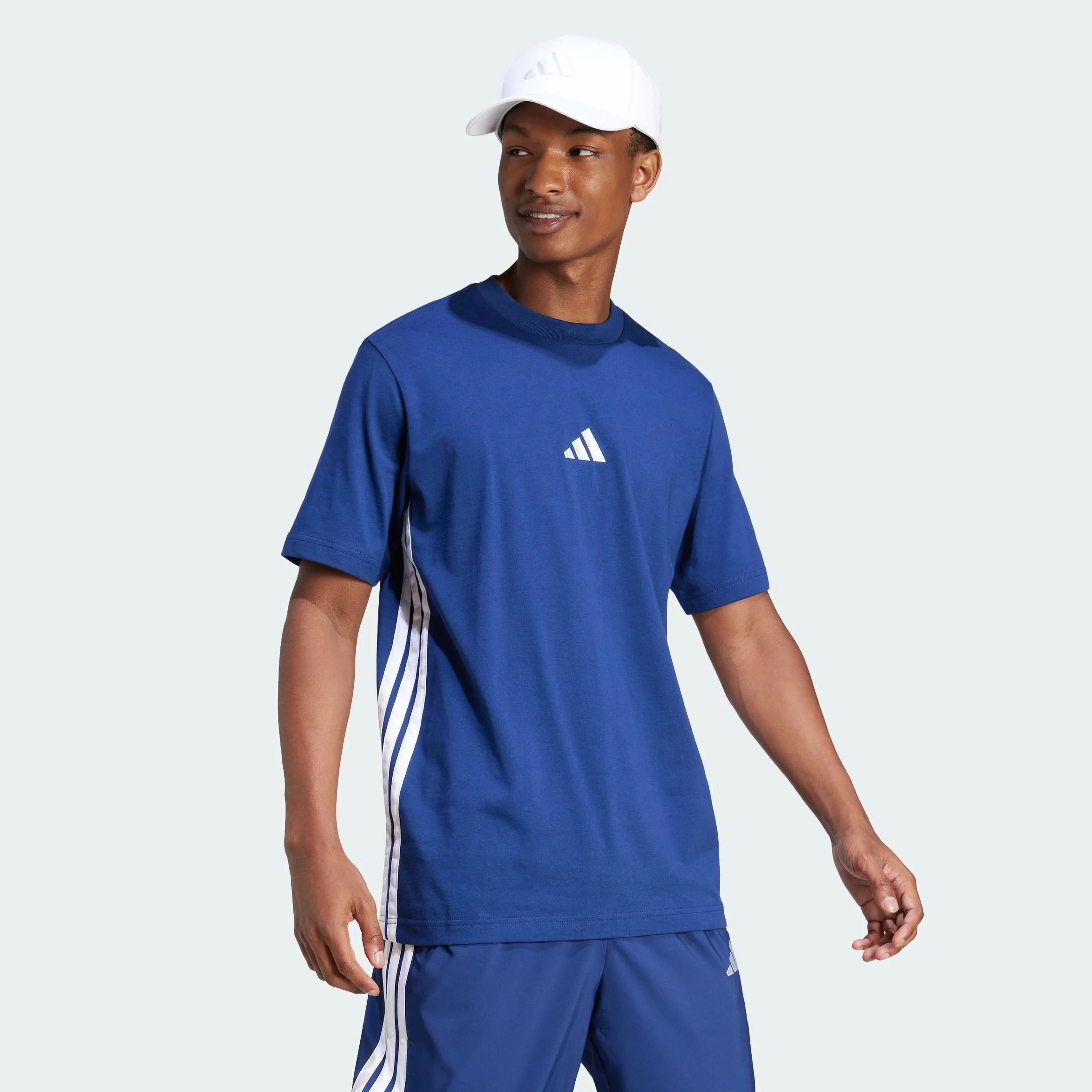 adidas Essentials 3-Stripes Single Jersey Men T-Shirt