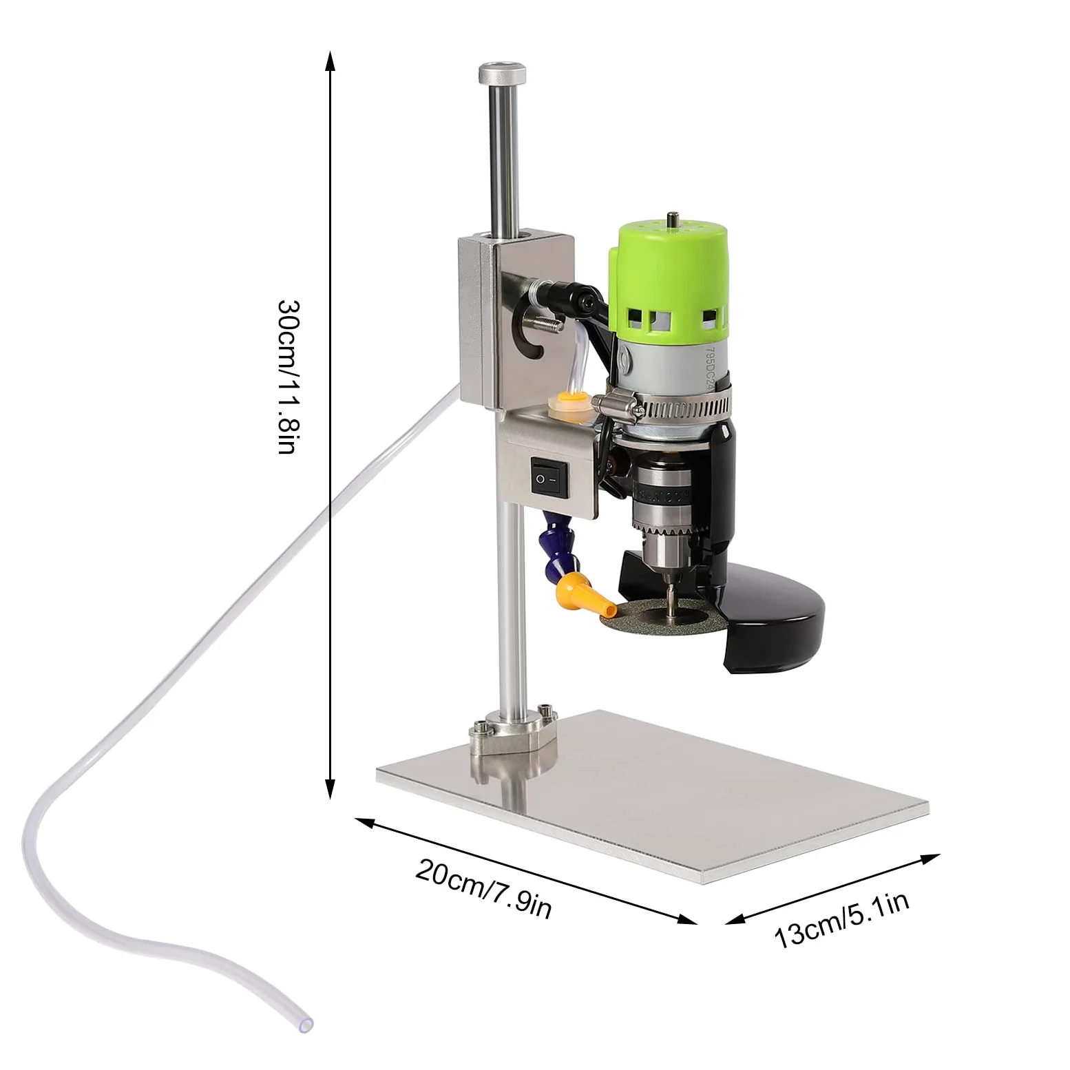 Taglierina elettrica per bottiglie di vetro, 6000 giri/min, 150 W, velocità regolabile, per bottiglie di vino/bicchiere di mare