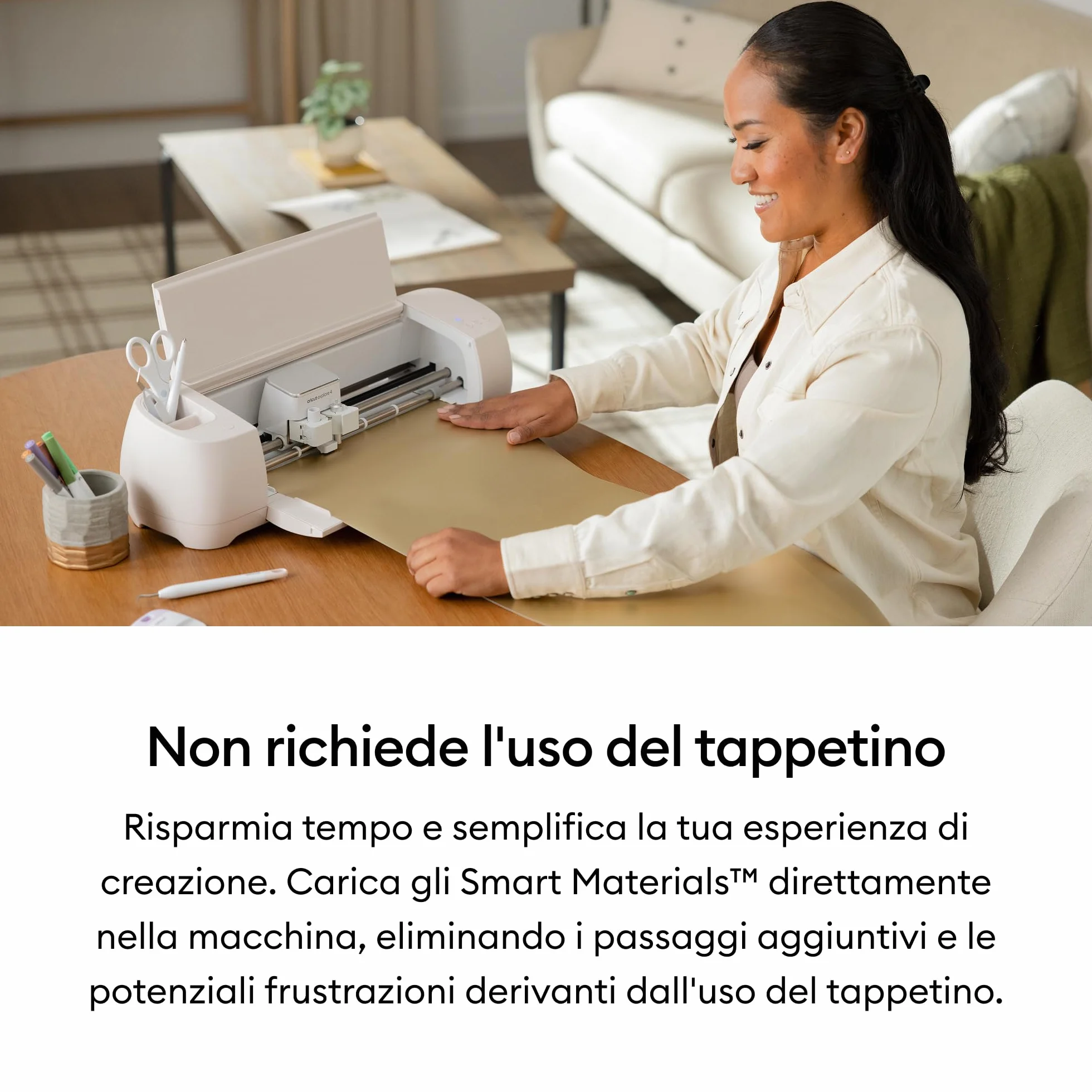 Cricut Smart Vinyl Permanent Joy 14 x 122 cm Argento 1 foglio
