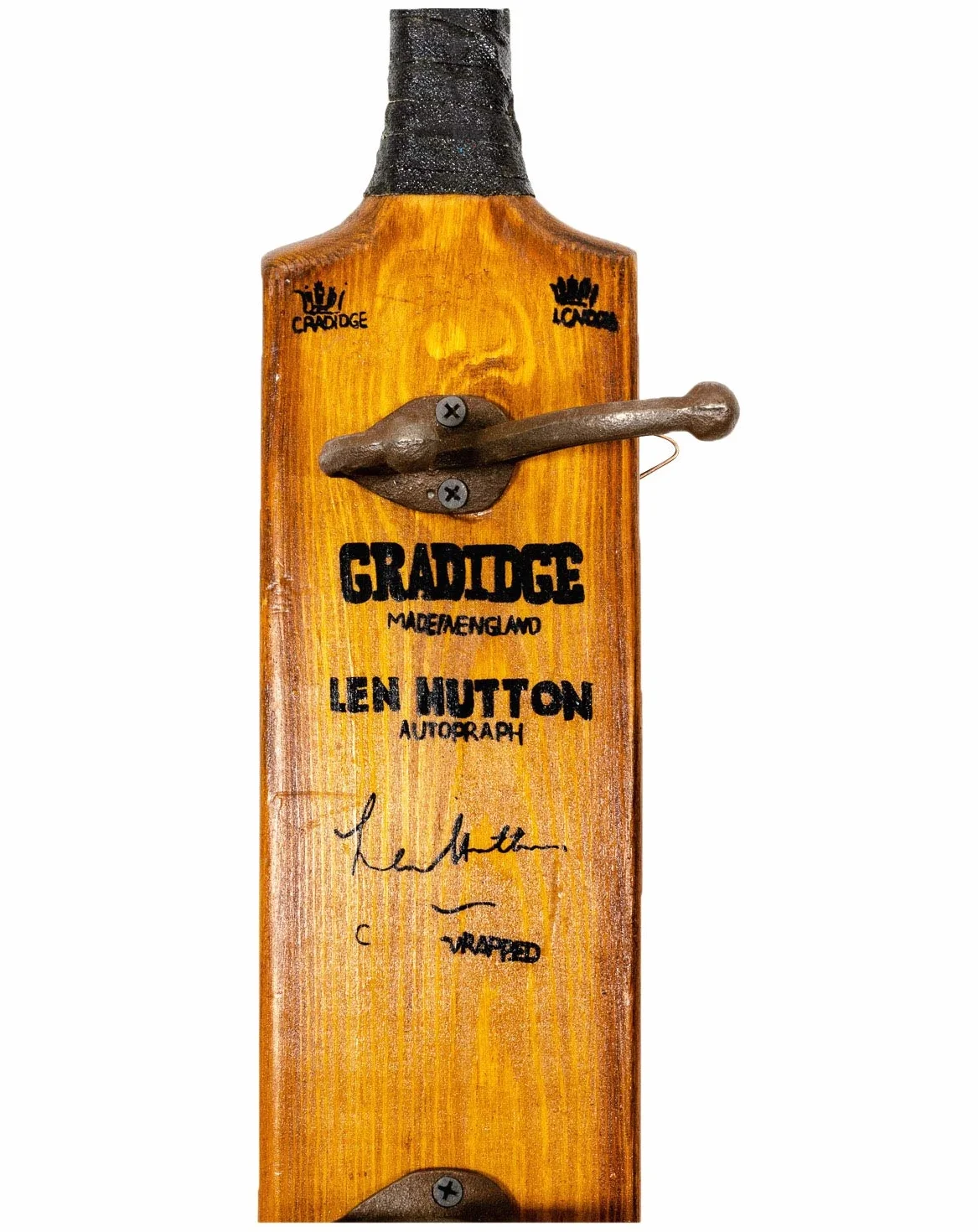 Mazza da Cricket Guardaroba Attaccapanni Ferro Legno Stile Antico