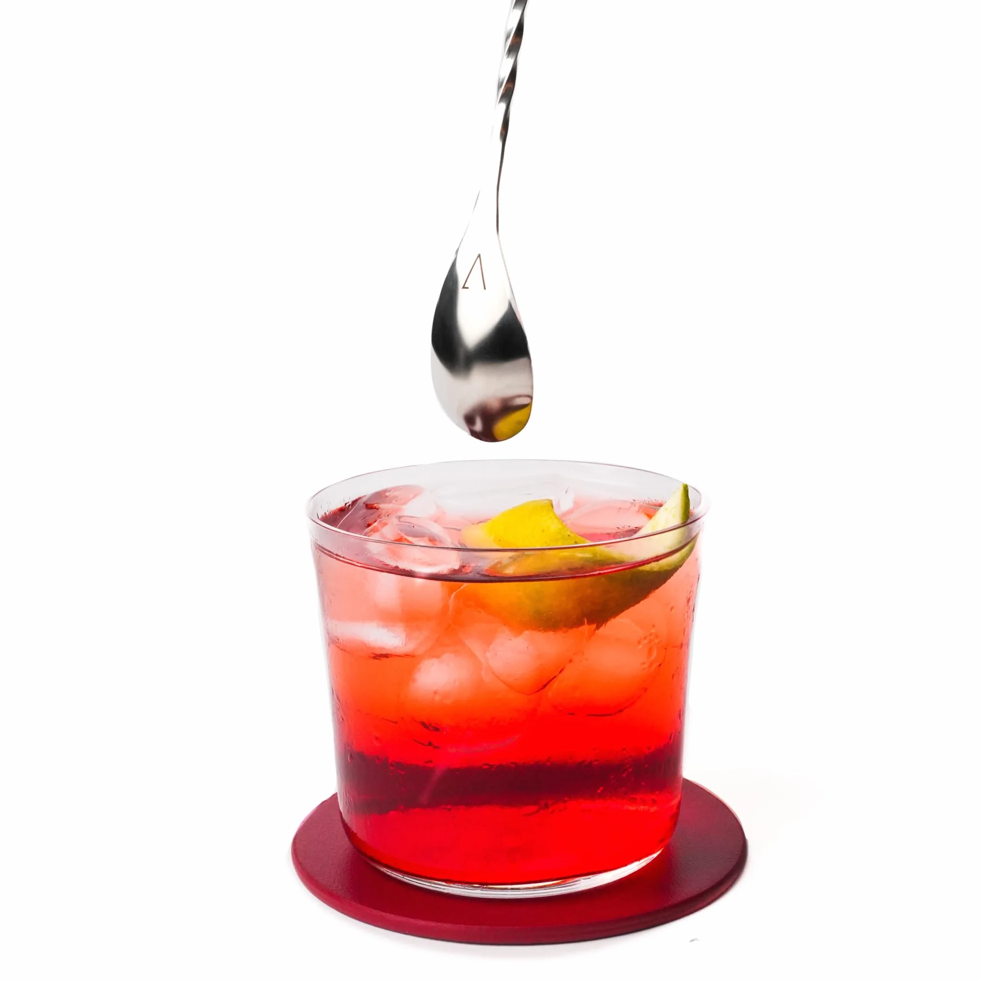 Kidia Bar Spoon Professionale Geometric Lines 40 cm – Cucchiaio da Bar in Acciaio Inox 304 con Misurazioni 1/2/3 ml – Bar Spoon per Cocktail, Bartender e Home Bar