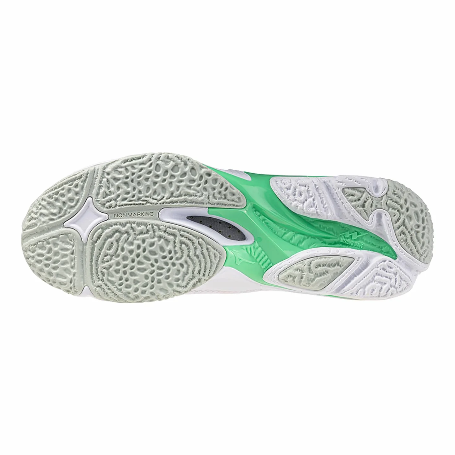 Mizuno Wave Lightning Z8 Mid, Scarpe da Pallavolo Professionali, White/Black/Frozen Emerald