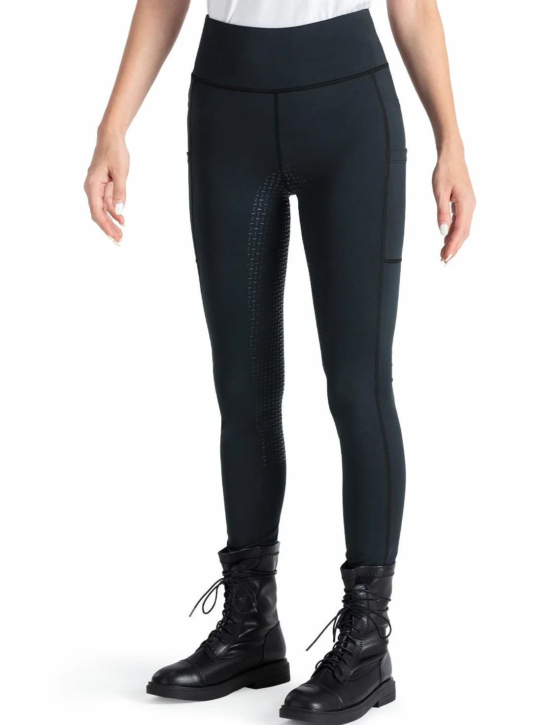 NAVISKIN Pantaloni da Equitazione Donna Calzamaglia Impugnatura Silicone Morbido Elastico