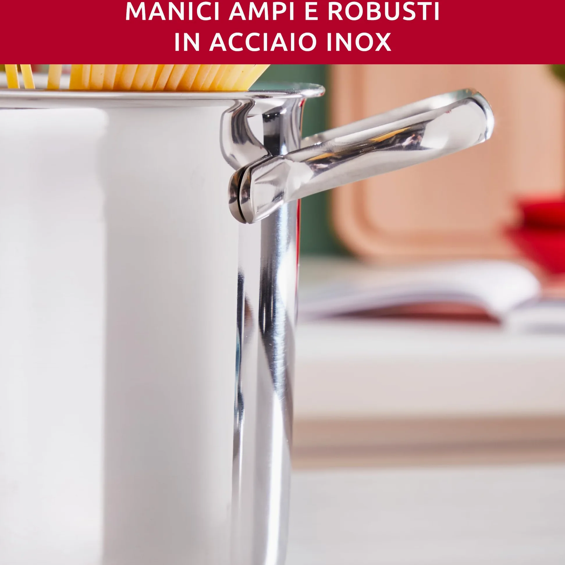 Lagostina Sfiziosa Set di Pentole Induzione, Gas e Forno in Acciaio Inox 18/10, 24 Pezzi, Fondo Lagoseal Plus, con 5 Casseruole, 3 Pentole, Bollilatte, 8 Coperchi, 7 Utensili Cucina