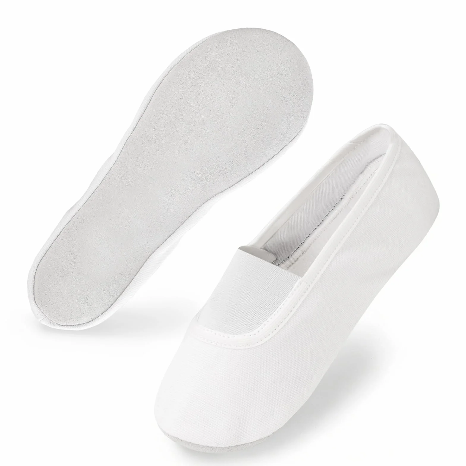 Pantofole da ginnastica unisex traspiranti suola in pelle bovina fodera in cotone fascia elastica