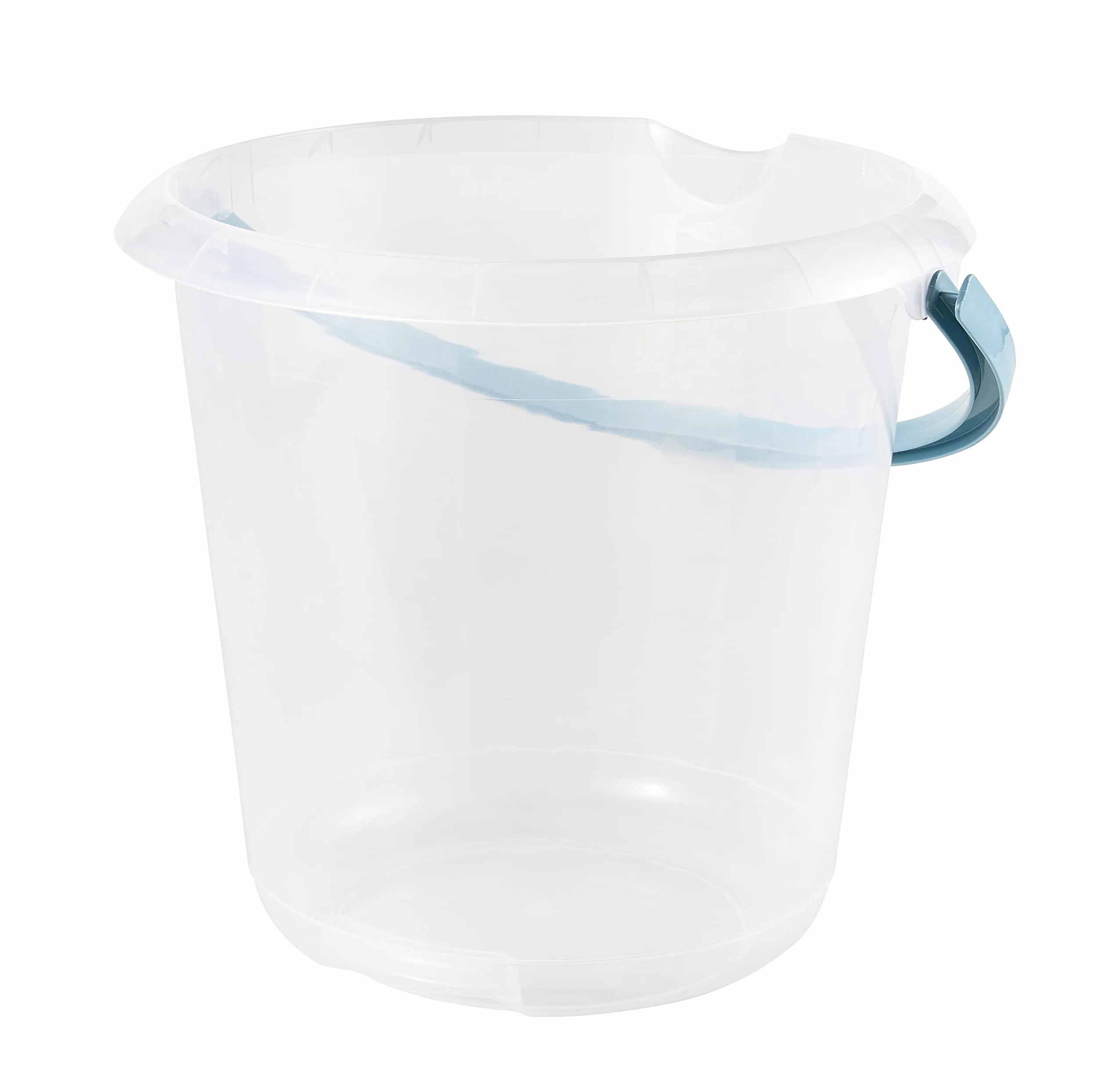 keeeper Secchio con Scala Graduata Integrata e Manico Ergonomico, 10 L, Mika, Trasparente