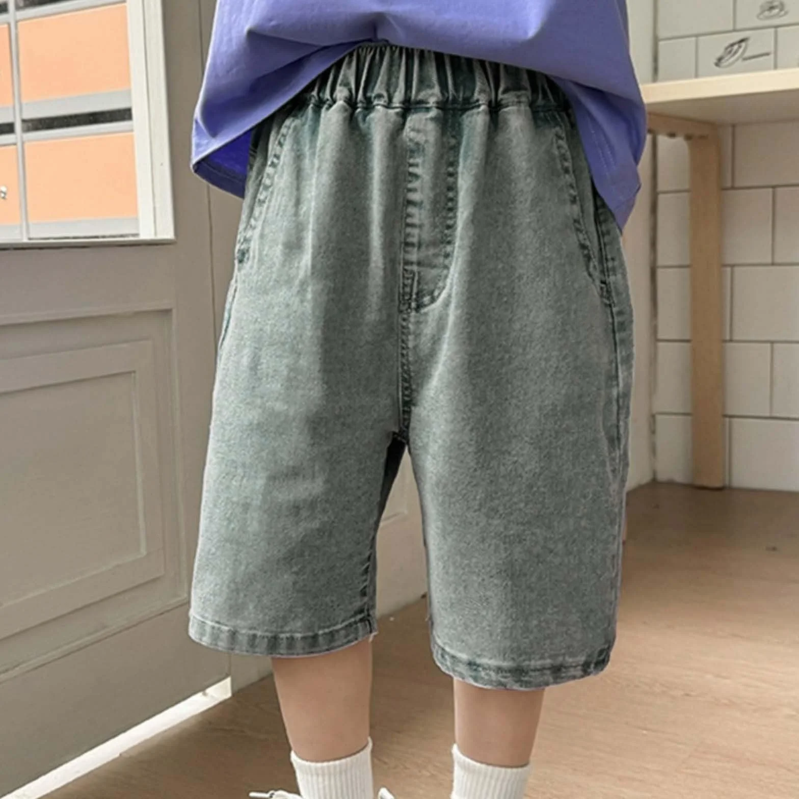 Pantaloncini estivi per ragazzi Baggy Vita Elastica Outdoor 4-14 anni
