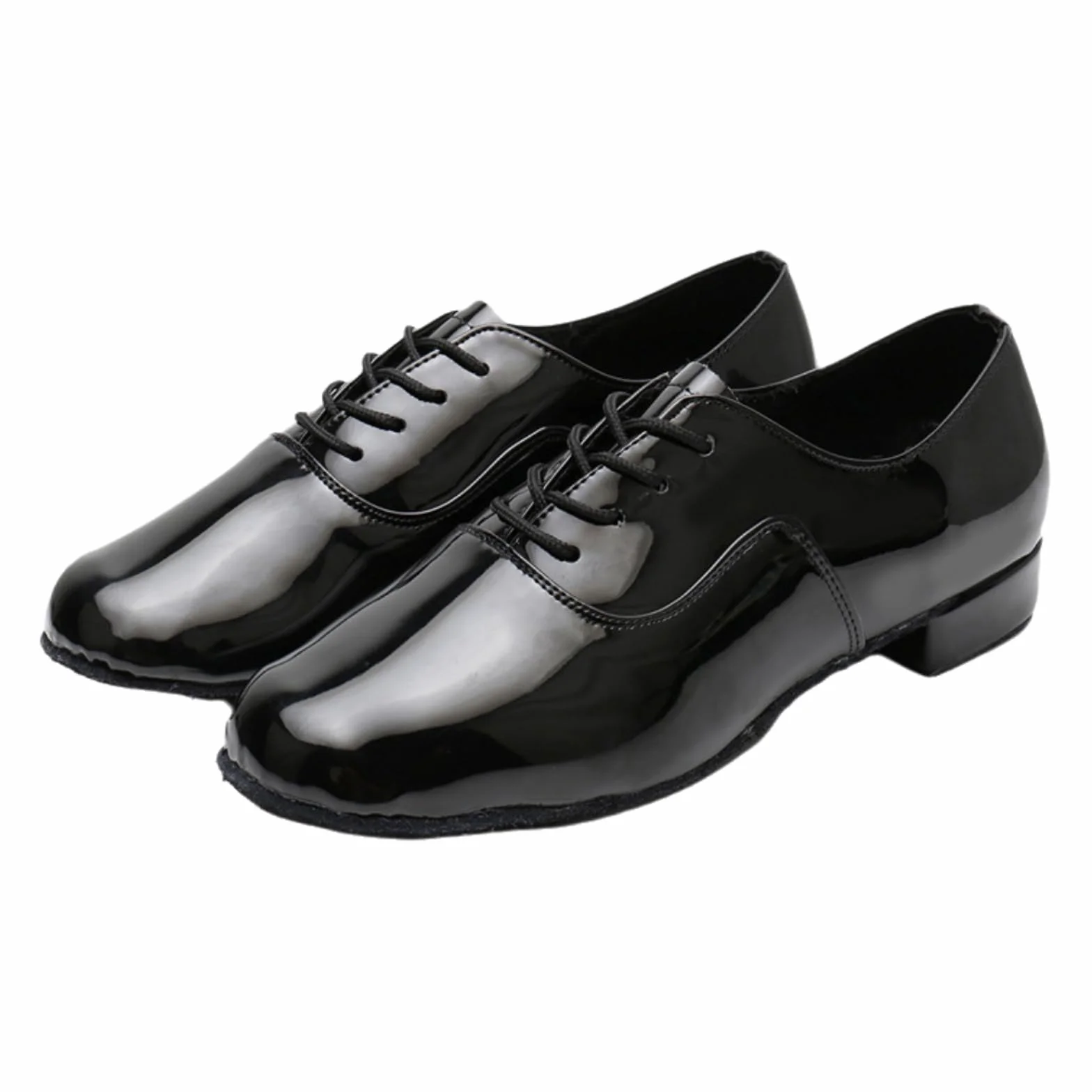 Scarpe da Ballo Uomo Latino Americano Stringate Tango Tacco Basso