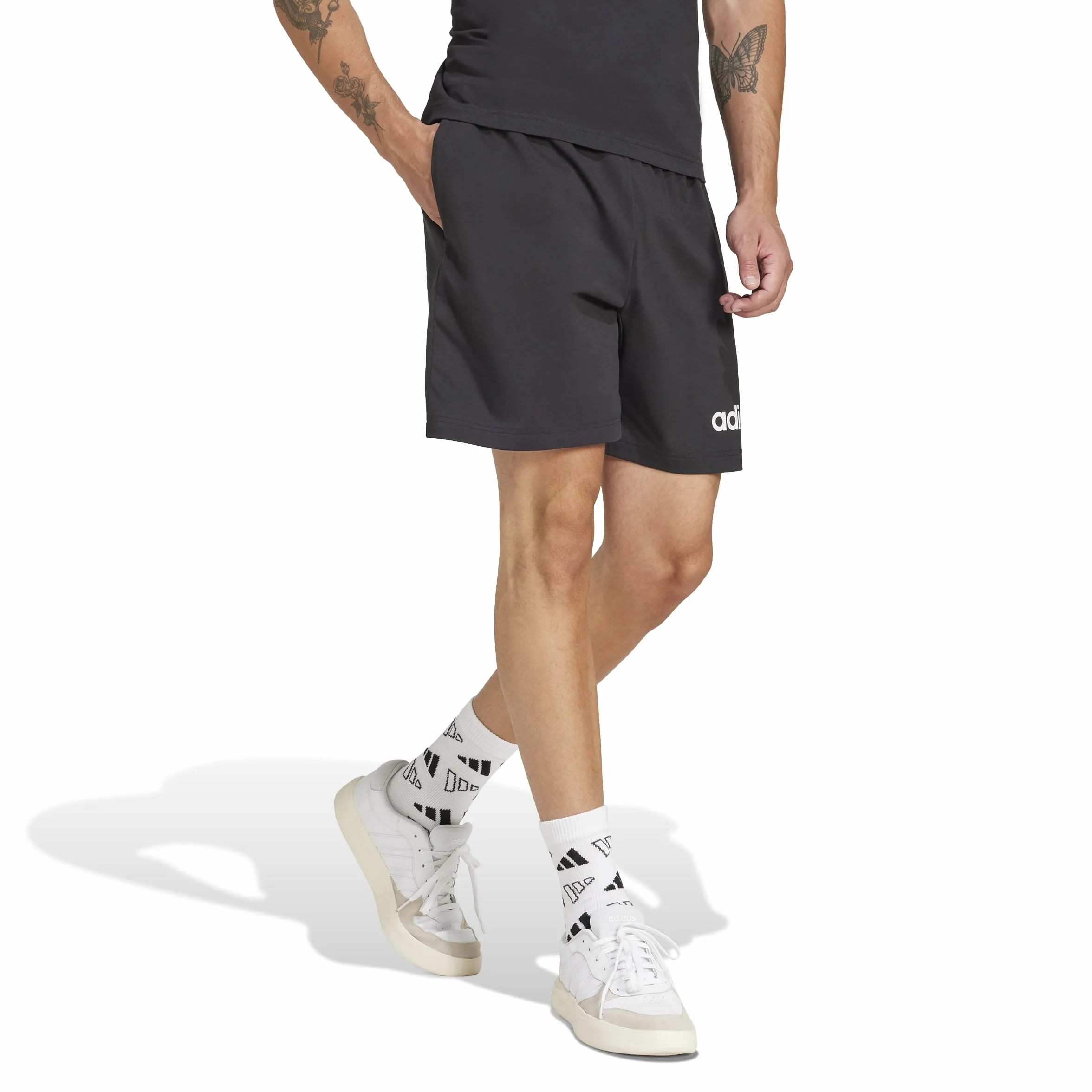 adidas Essentials Linear Single Jersey Short Pantaloncini Uomo