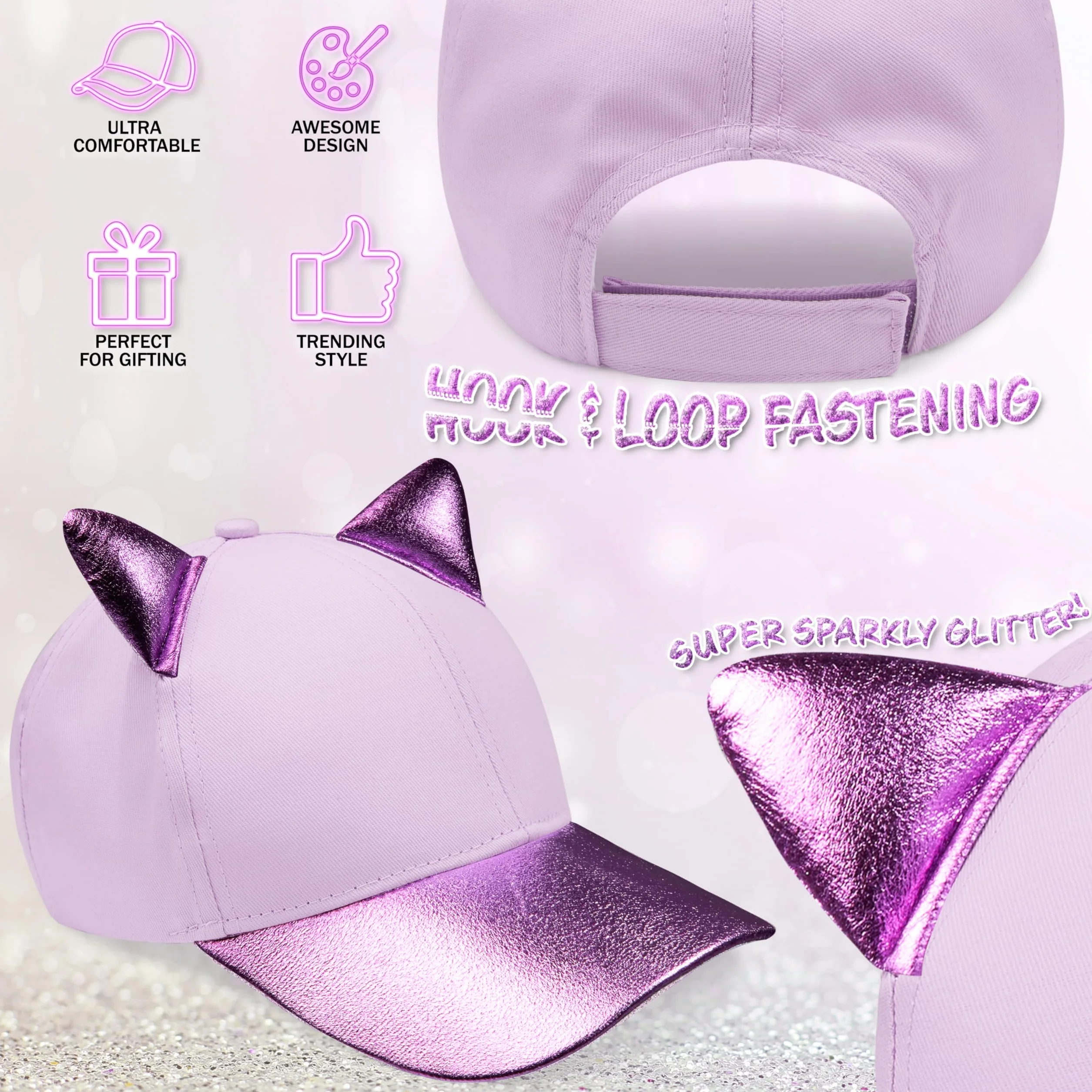 CityComfort Cappellino Baseball Regolabile e Protezione UV Occhiali da Sole Bambina Set