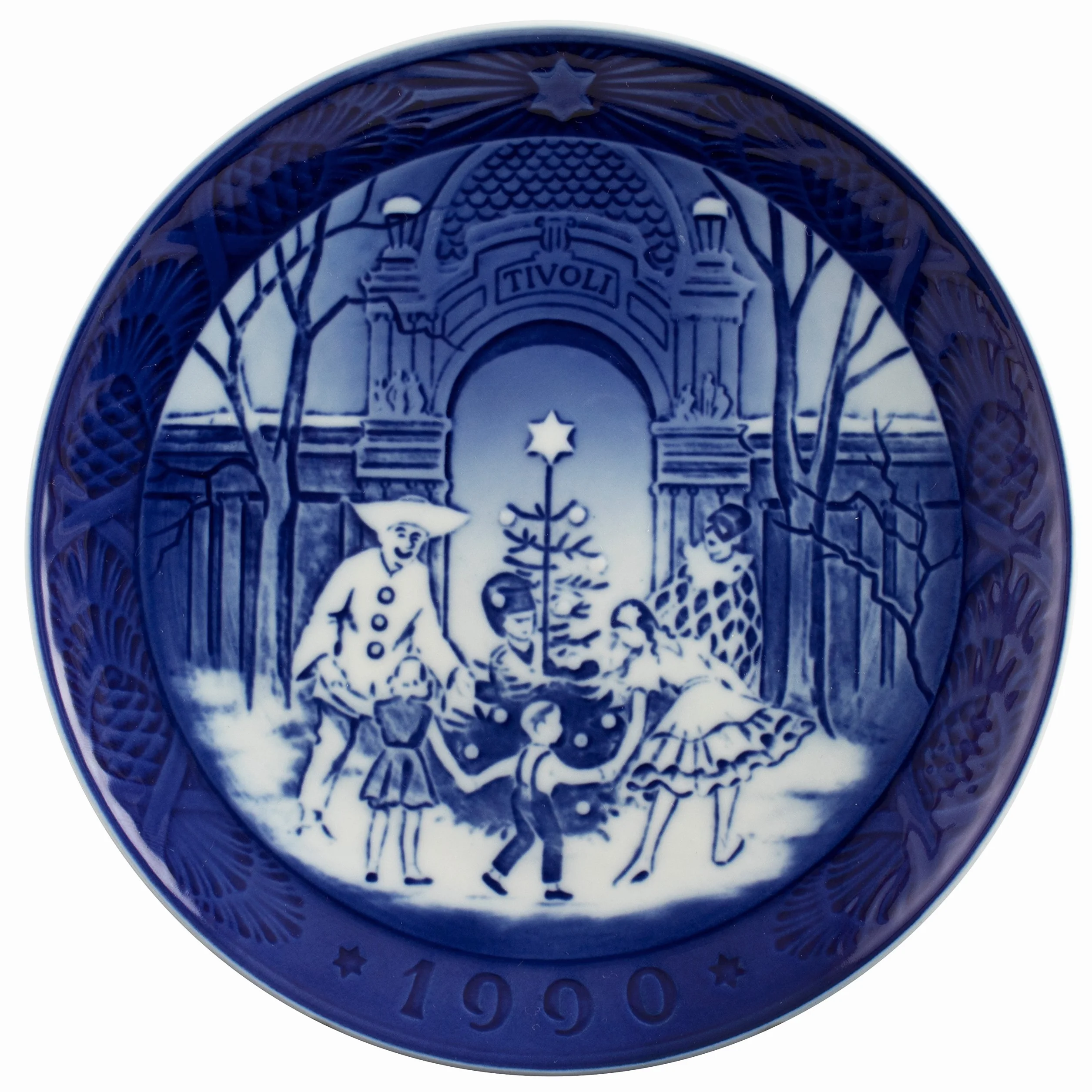 ROYAL COPENHAGEN Piatto di Natale 1990 Porcellana Prima Scelta
