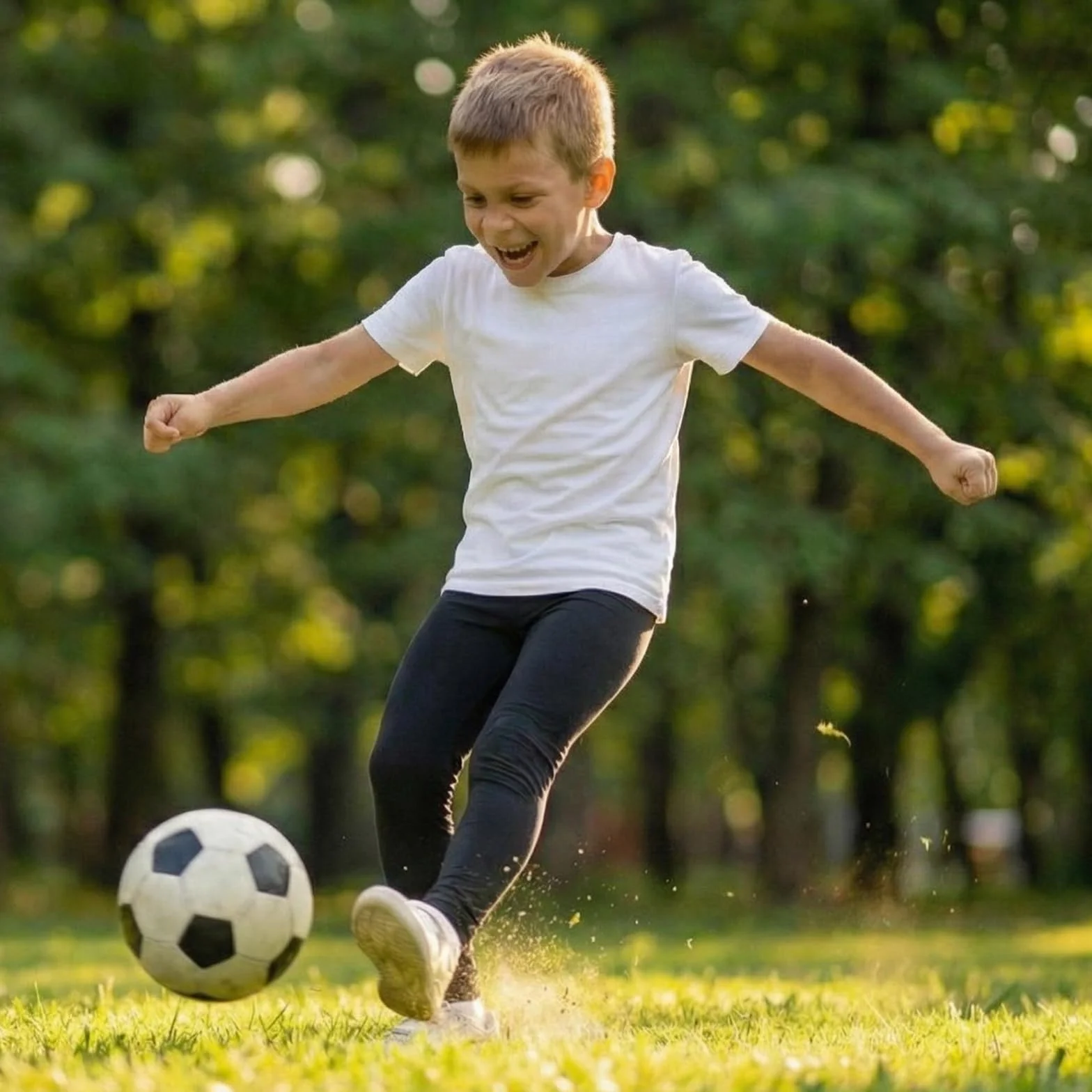 NuCamper Pantaloni Compressivi da Ragazzo, Ragazzi Leggings di Compressione, Bambini Leggings Sportivi Traspiranti per Ragazzi, Leggings per Bambini Intimo Base ad Asciugatura Rapida per Calcio, Corsa